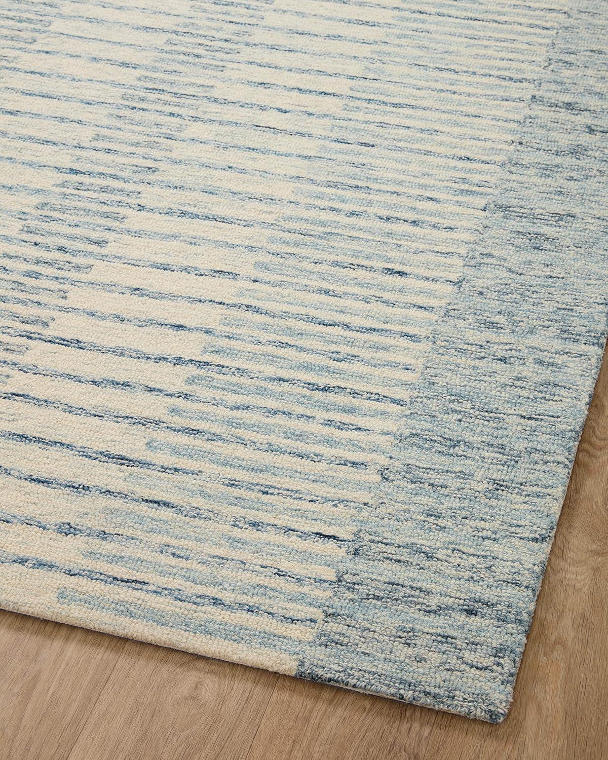 Chris Loves Julia x Loloi Chris Collection CHR-01 Ivory / Denim, TransitionalArea Rug