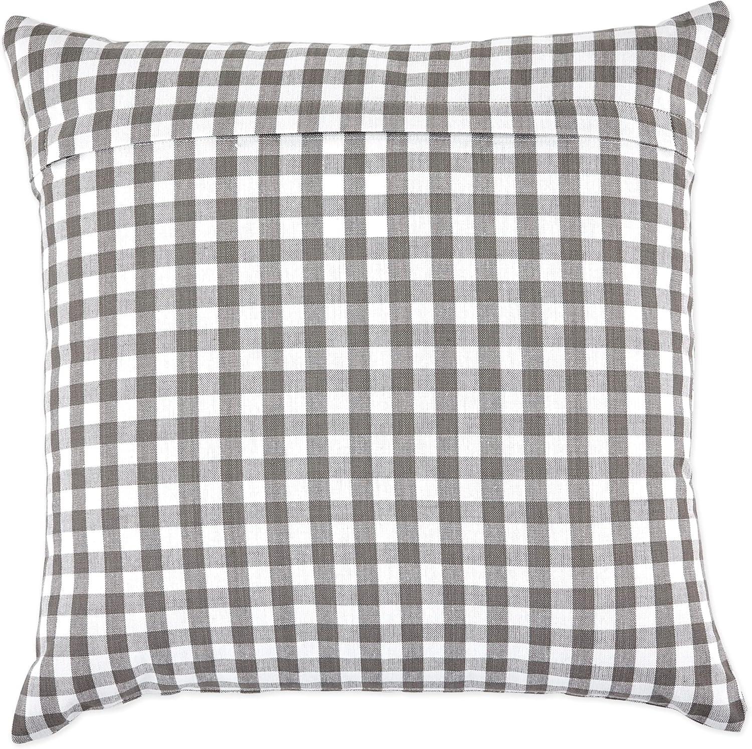 DII 18x18" Modern Cotton Assorted Pillow Cover in Gray/White (Set of 4)