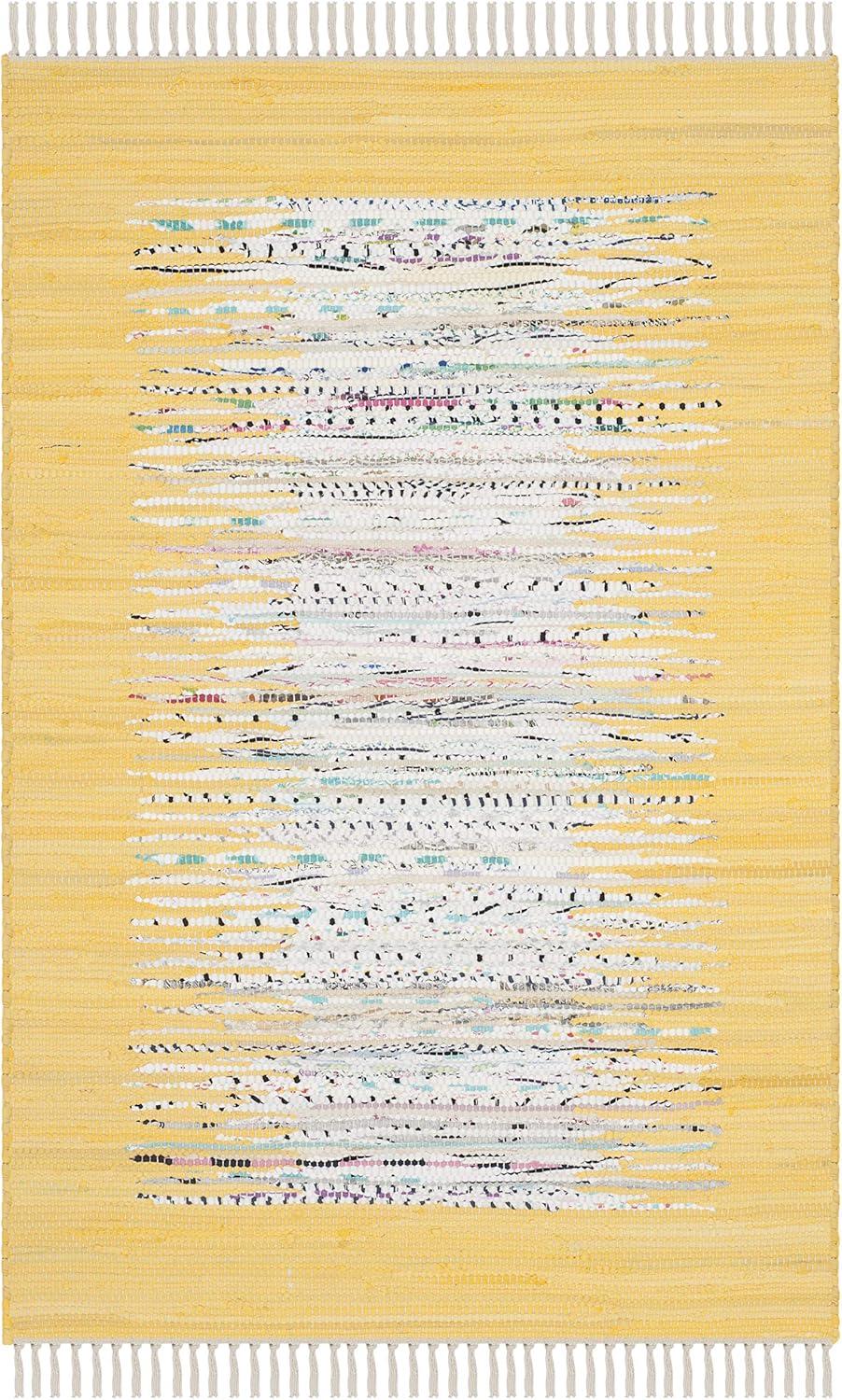 Montauk MTK711 Hand Woven Indoor Runner Rug - Ivory/Yellow - 2'3"x6' - Safavieh.