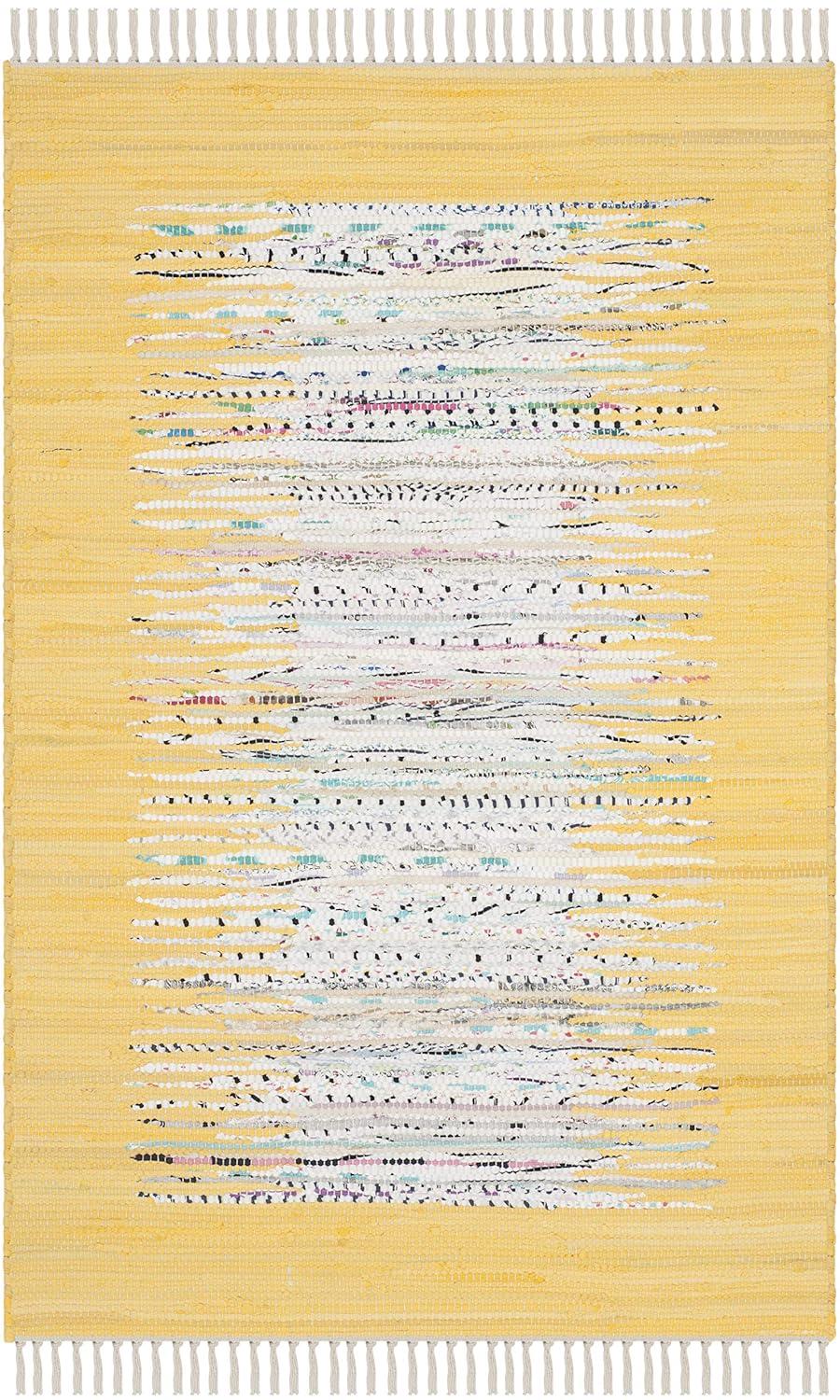 Montauk MTK711 Hand Woven Indoor Runner Rug - Ivory/Yellow - 2'3"x6' - Safavieh.