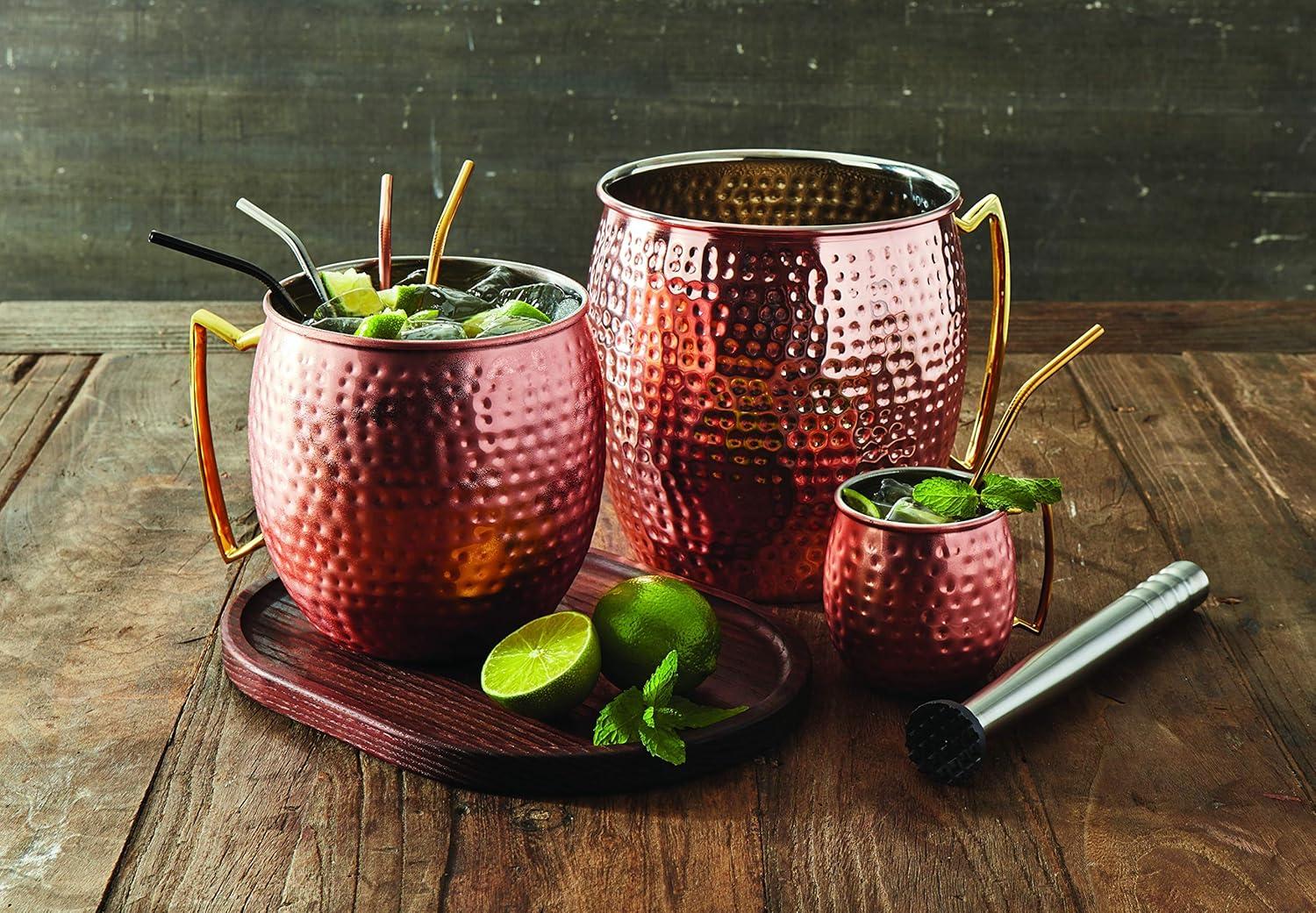 American Metalcraft CM192H Jumbo Hammered Copper Moscow Mule Mug, 192-Ounces