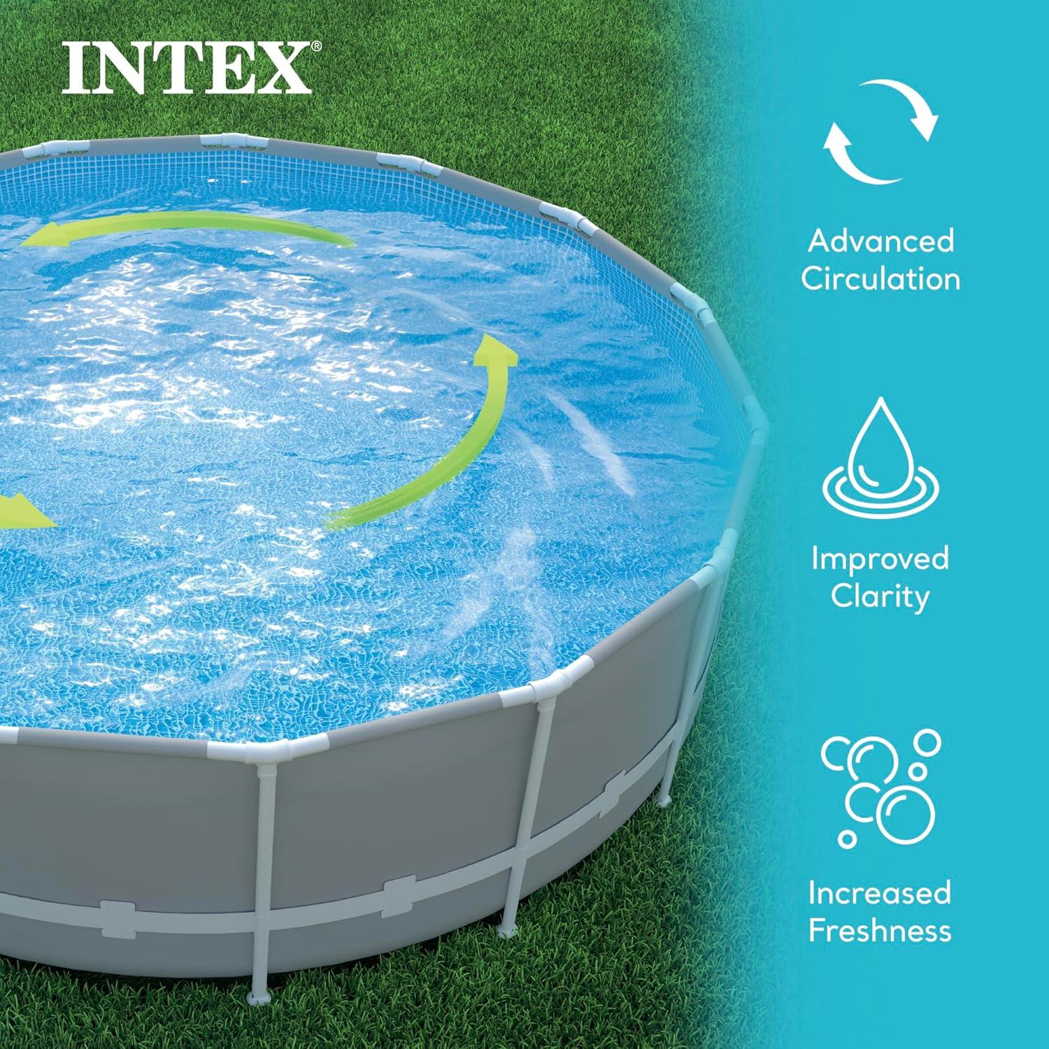 Intex 2500 GPH Swimming Pool Filter Pump & Type B Replacement Filter Cartridge