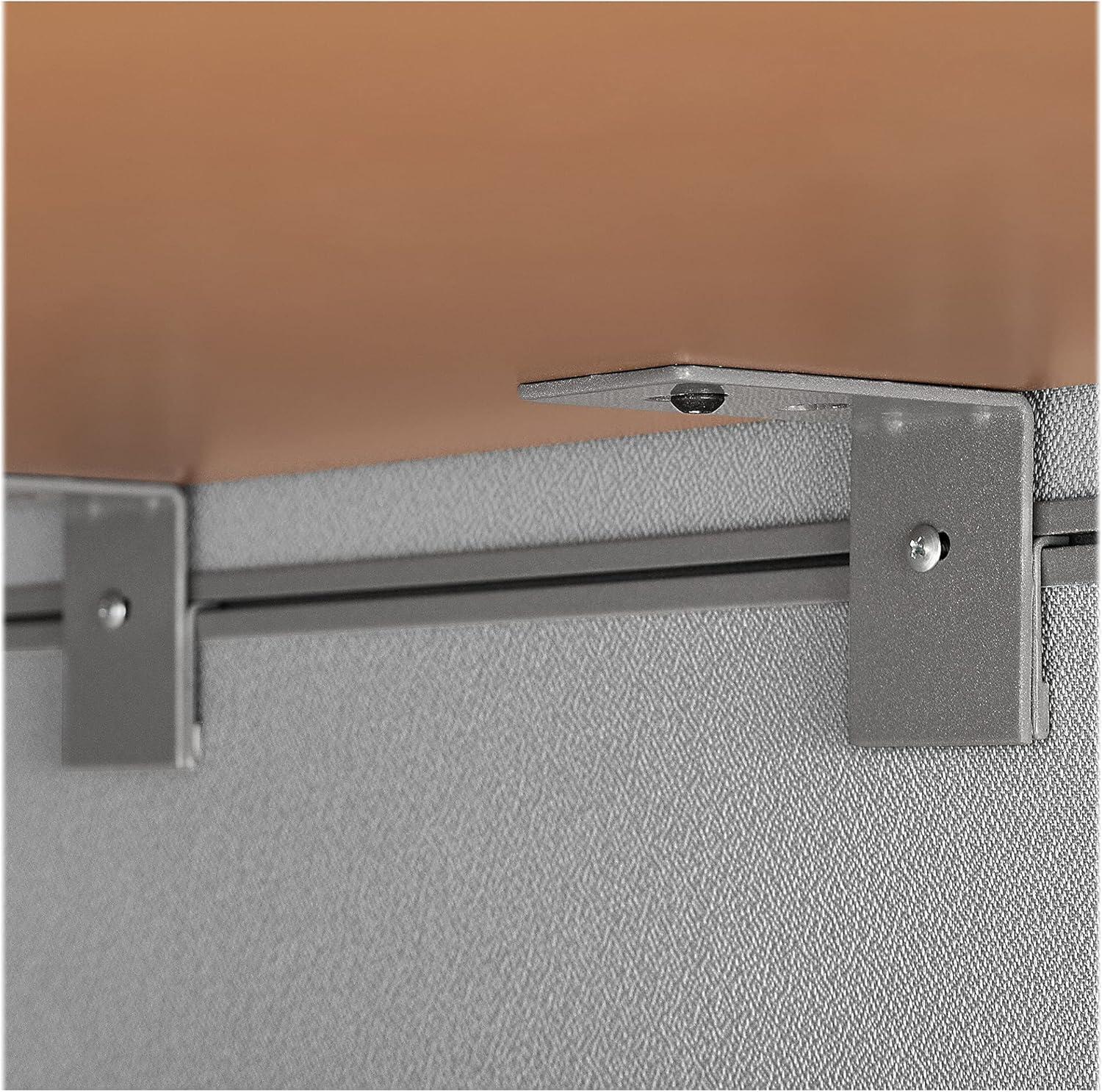 Bush Business Furniture Easy Office L-Shaped 2 Person Benching Workstation with Cable Management