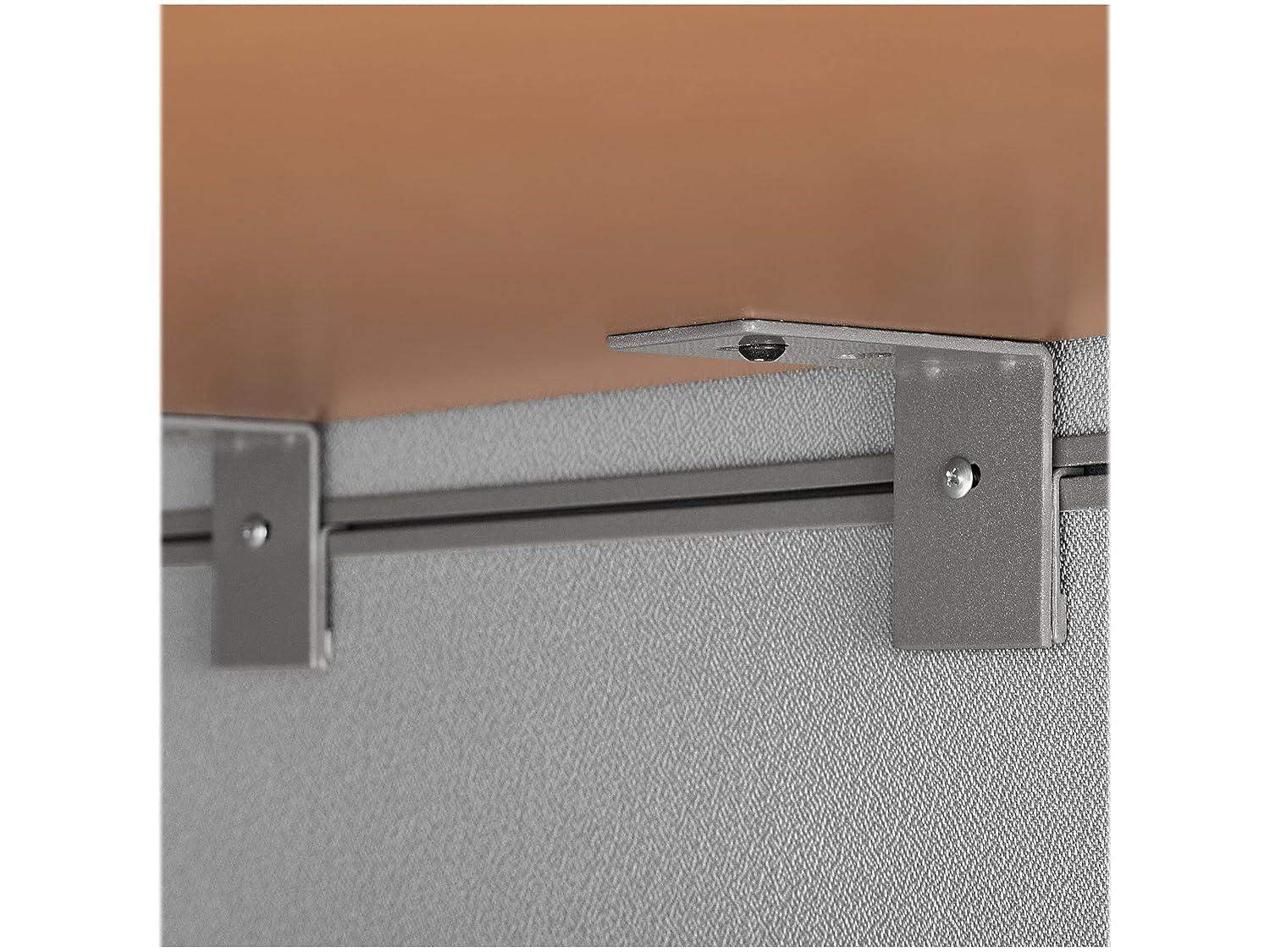 Bush Business Furniture Easy Office L-Shaped 2 Person Benching Workstation with Cable Management