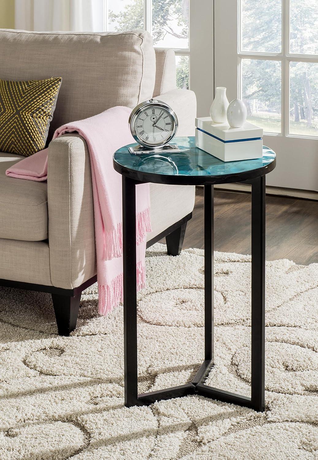 Zaira End Table - Blue/Green - Safavieh.