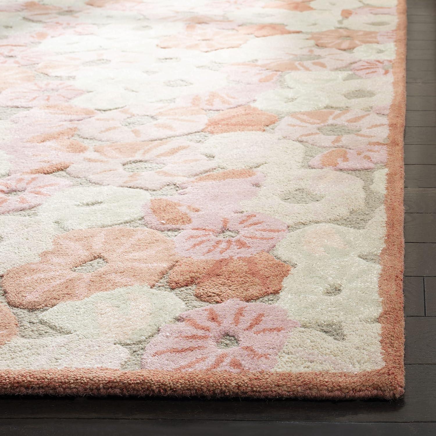 Floral Martha Stewart Hand Tufted 70% Wool And 30% Viscose Floral Rug