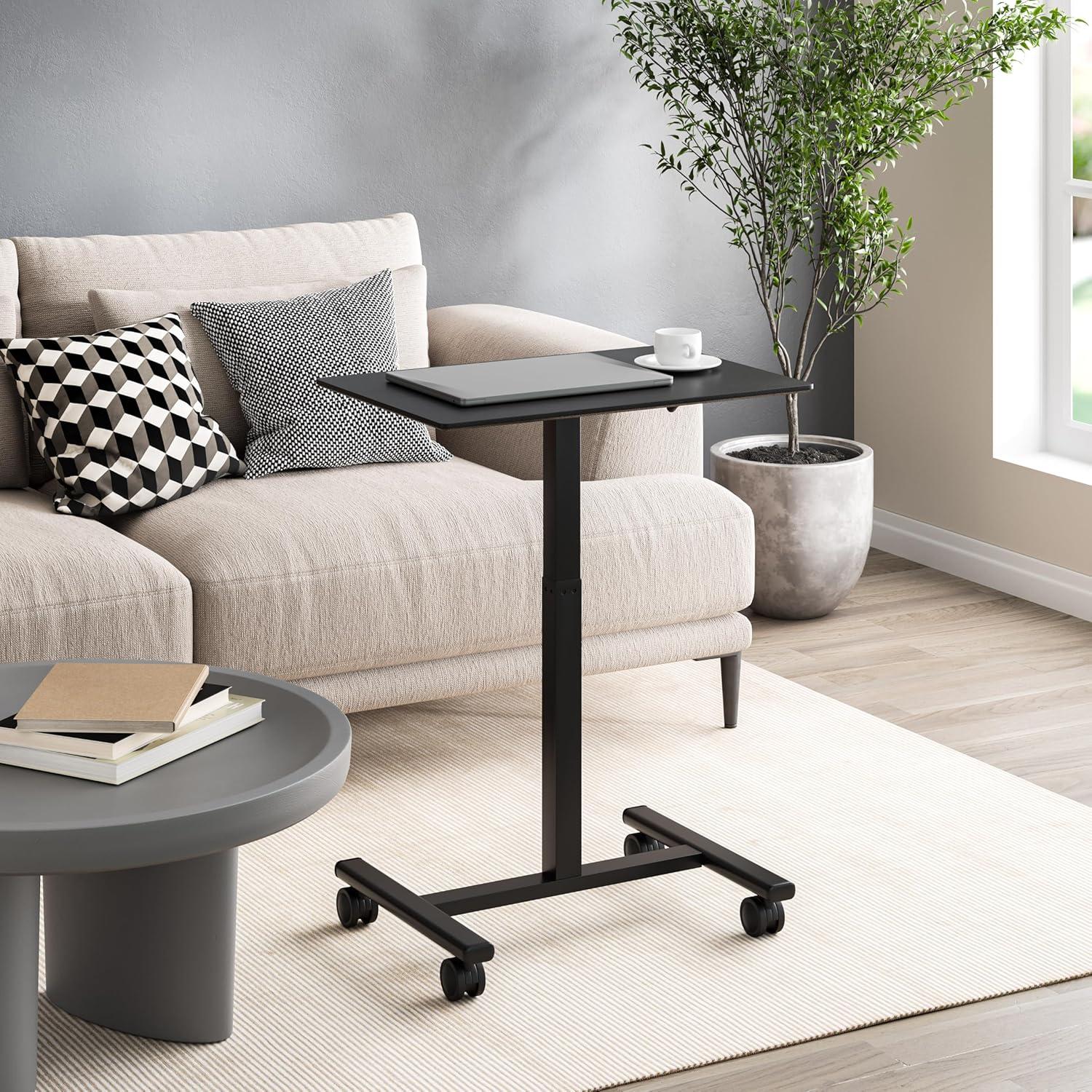 airLIFT® 25.6" Adjustable Height Mobile Rolling Laptop Cart Desk