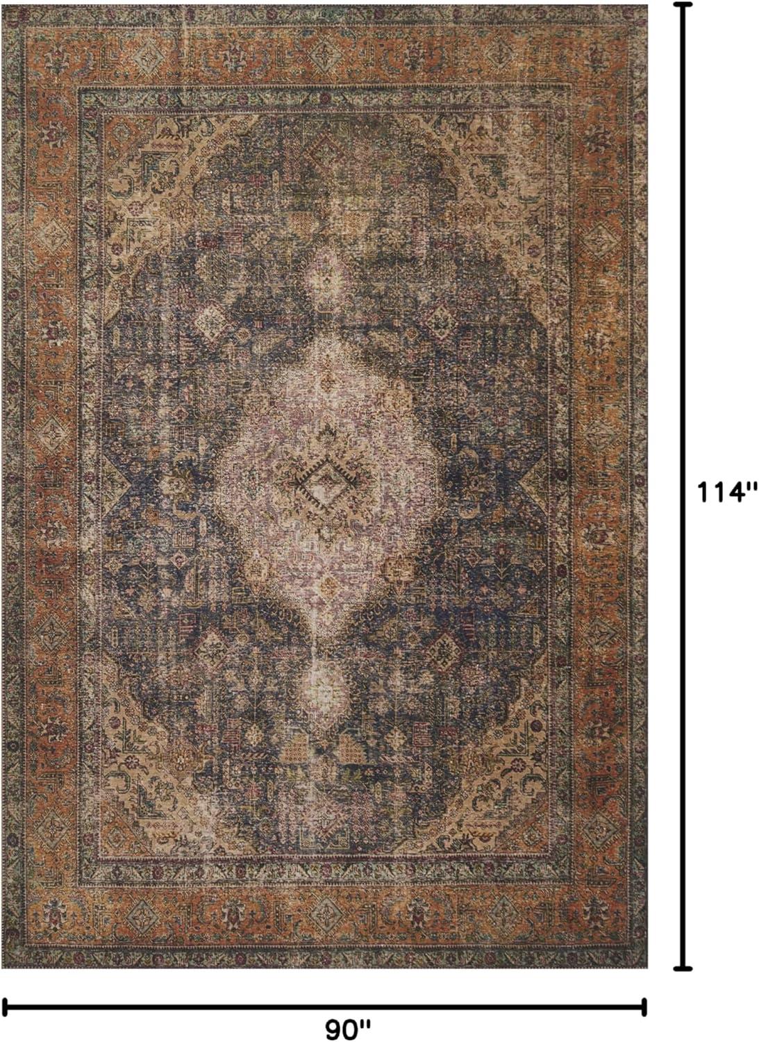 Multicolor Hand-Knotted Synthetic Floral Area Rug