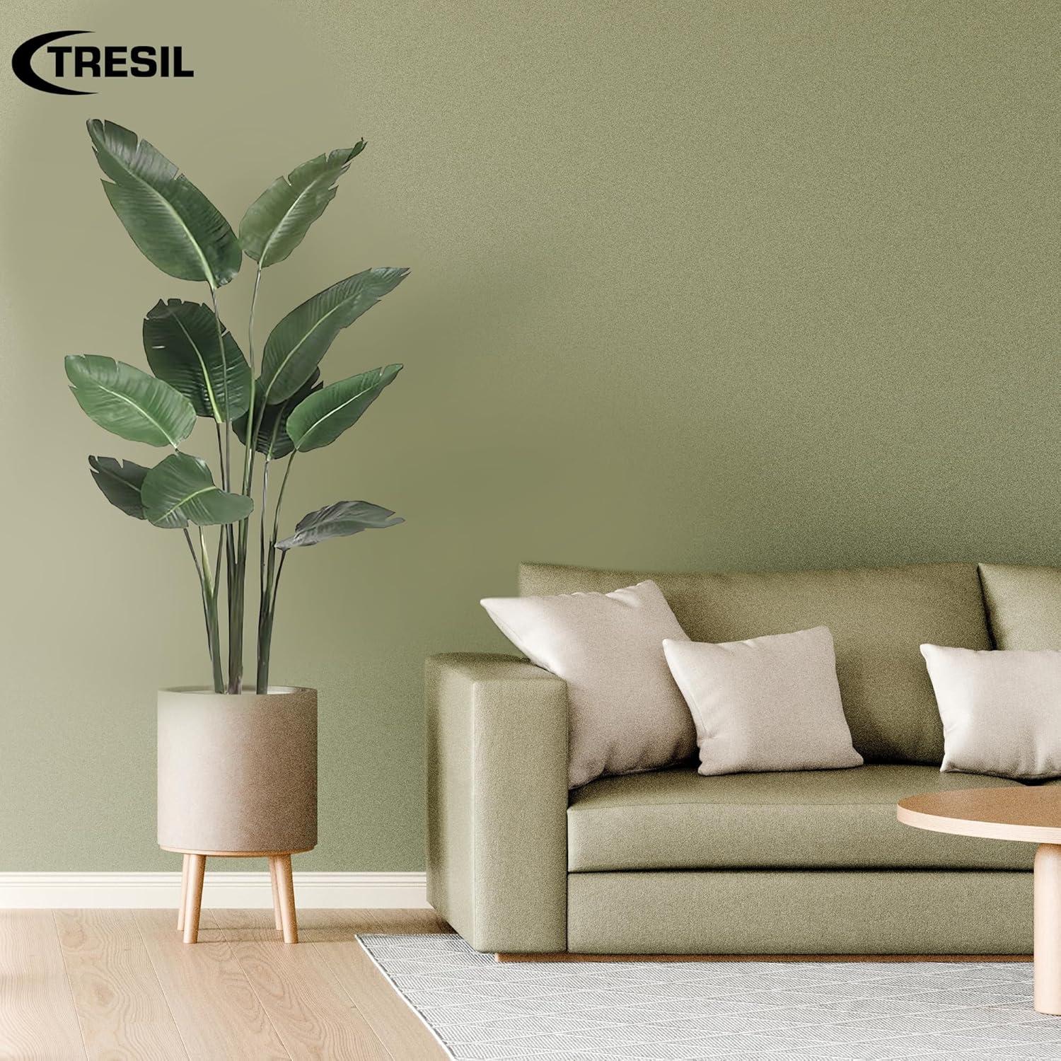 Bagari One 5 Foot Artificial Silk Bird of Paradise Palm Tree Potted Plant