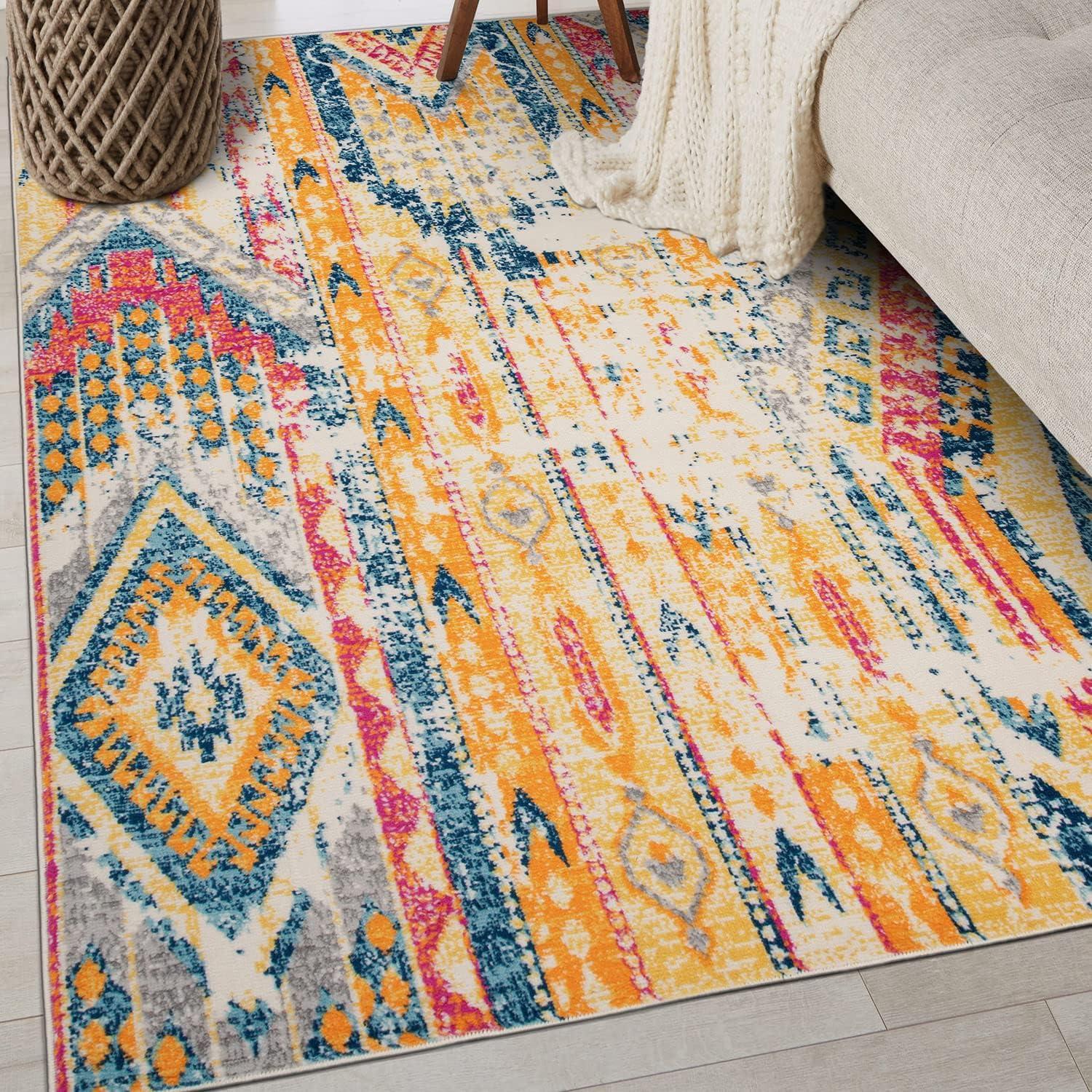 World Rug Gallery Bohemian Geometric Modern Area Rug