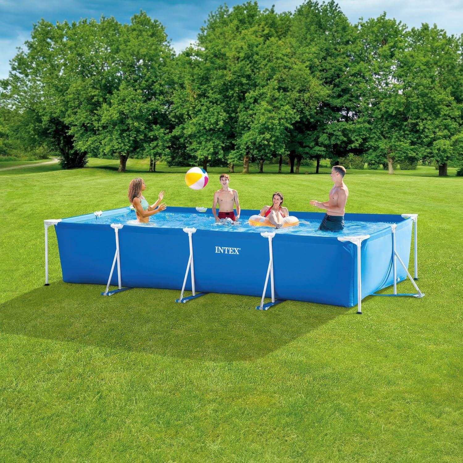 Intex New Intex Rectangular Frame Above Ground Swimming Pool