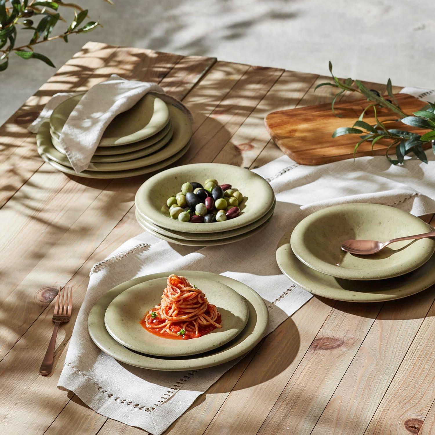 Porto By Stone Lain Aro 12-Piece Dinnerware Set Stoneware