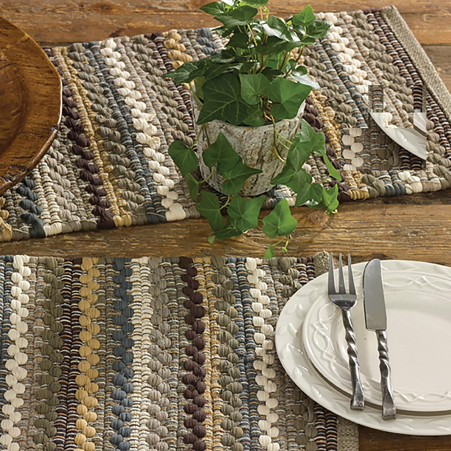 Park Designs Mineral Stripe Table Runner - Chindi - 36"L