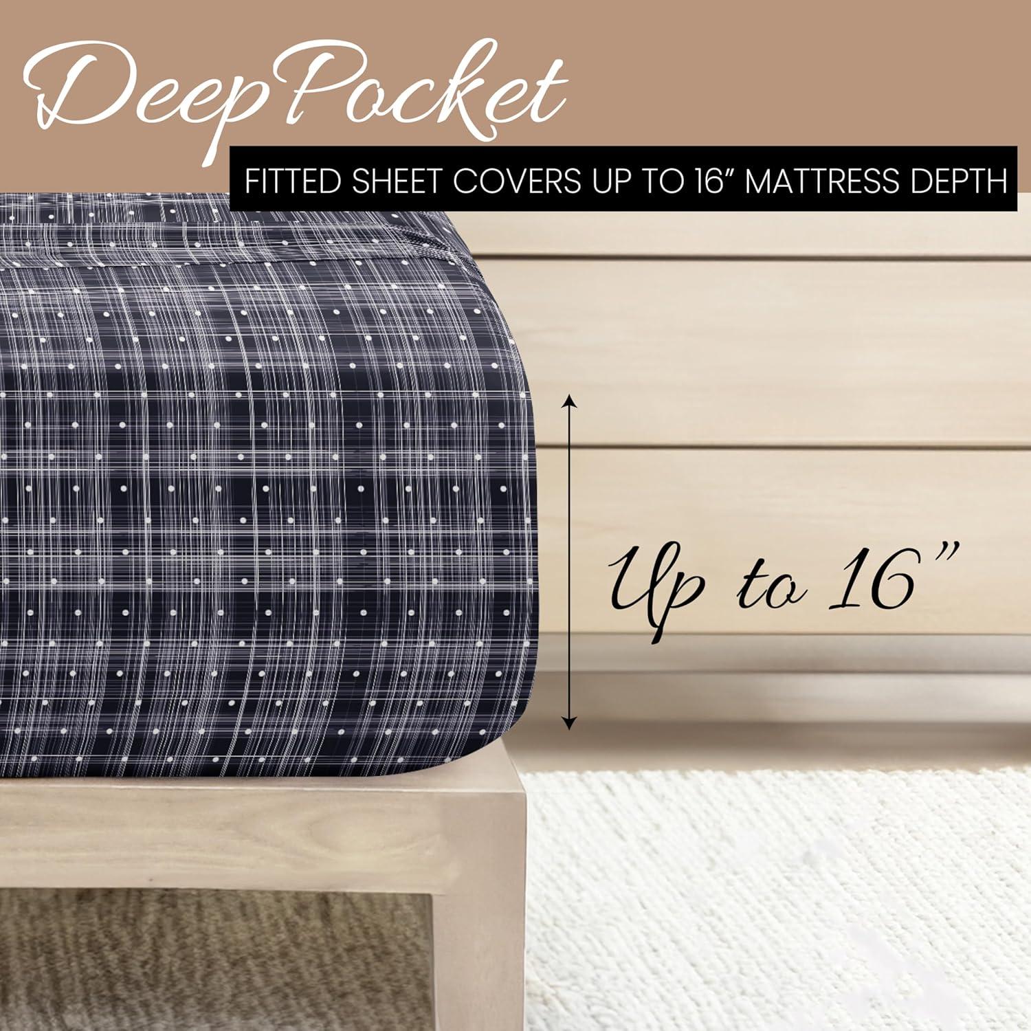 Becky Cameron™ Polka Dot Pattern Microfiber Sheet Set