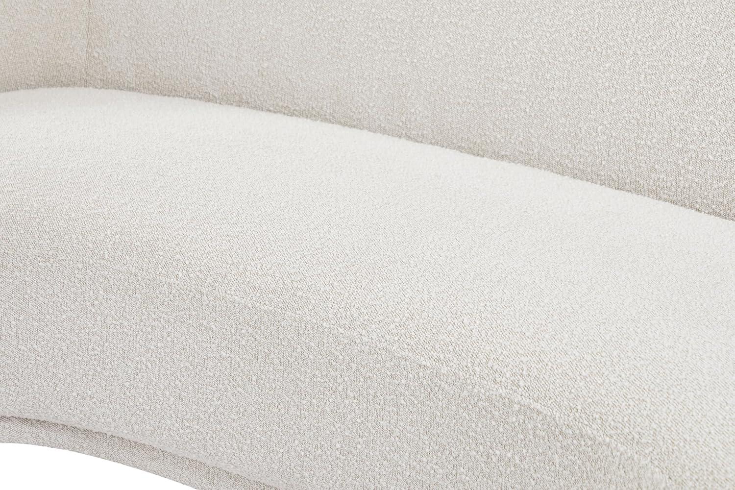 Meridian Furniture Hyde Cream Boucle Fabric Sofa