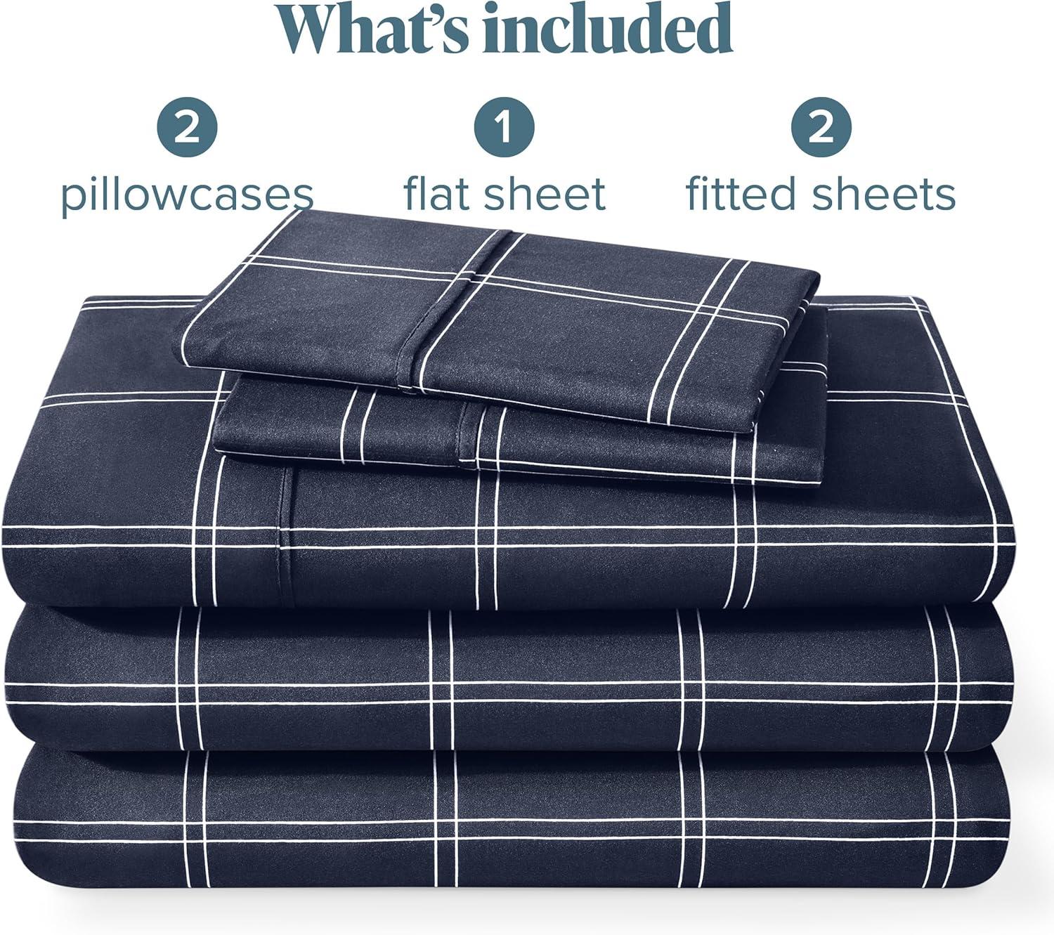 Bare Home Sheet Set - Luxury 1800 Ultra-Soft Microfiber Bed Sheets - Double Brushed - Deep Pockets - Easy Fit