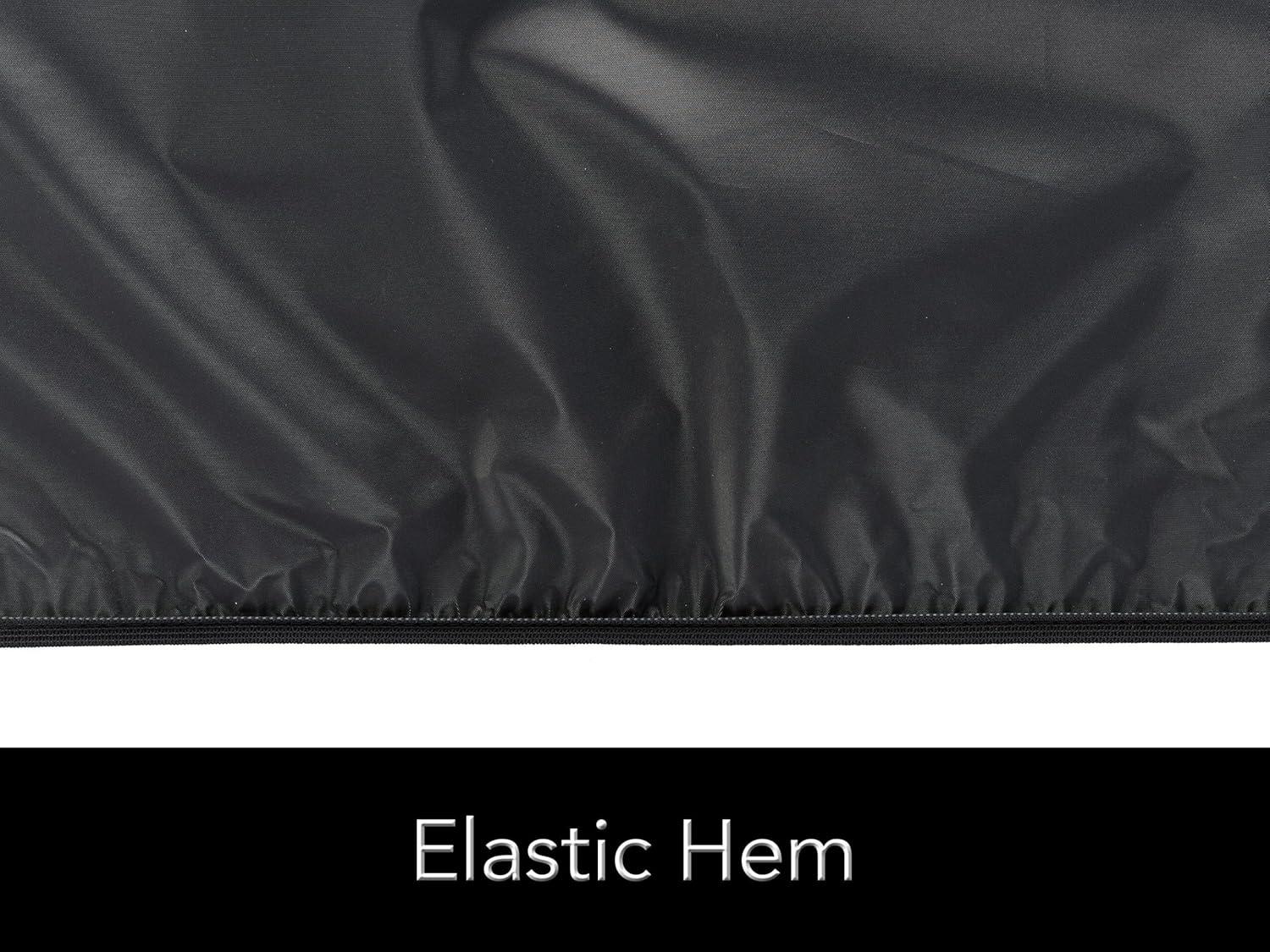 Covermates Island Grill Cover - Weather Resistant Outdoor Cover, Heavy Duty bbq Covers for Large Island, Classic 12-Guage Vinyl, 98 Inch, Black