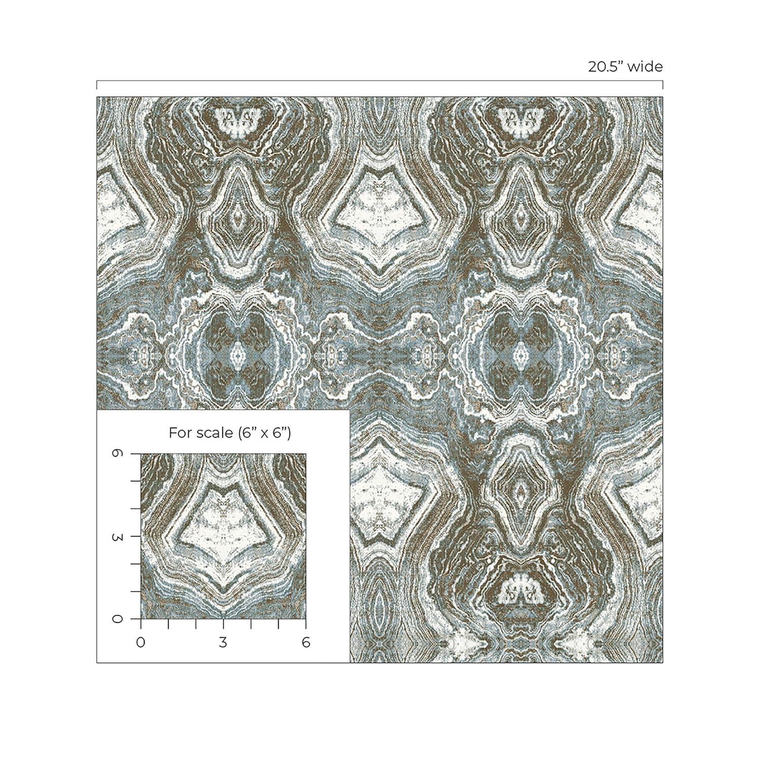 Mineral Springs Patina Abstract Vinyl Peel and Stick Wallpaper Roll ( Covers 30.75 sq. ft. )