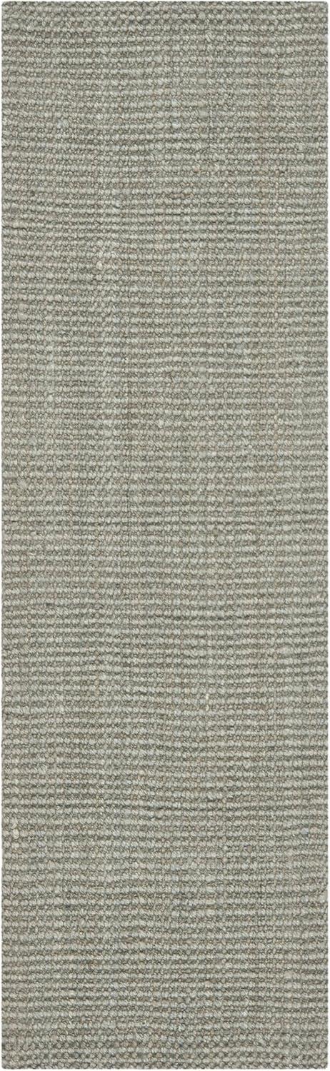 SAFAVIEH Natural Fiber Milica Braided Jute Runner Rug, Grey, 2'3" x 11'