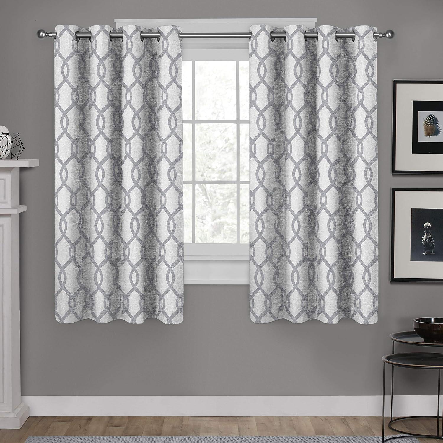 Kochi Linen Blend Grommet Top Window Curtain Panel - Exclusive Home®