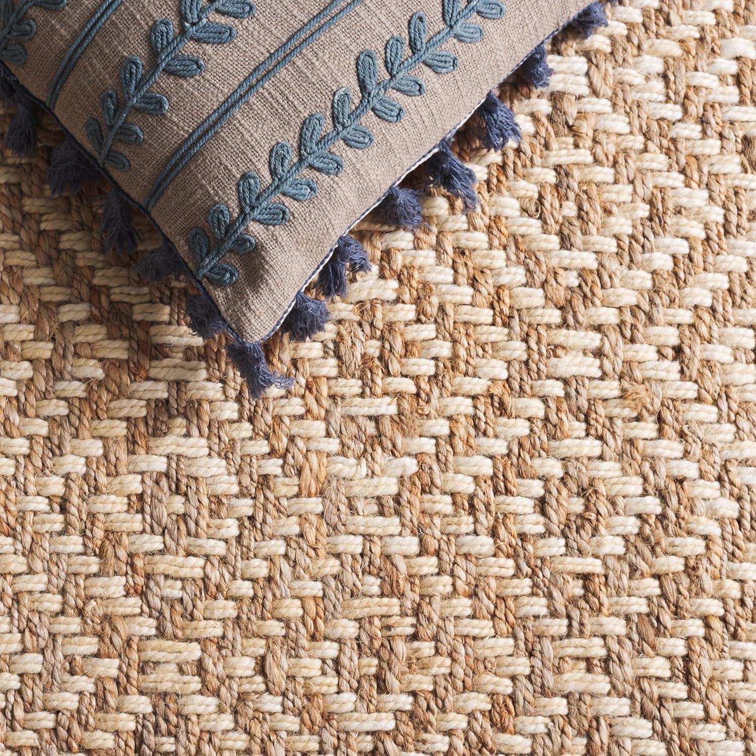 Natural Fiber NF261 Hand Woven Indoor Area Rug - Ivory/Natural - 6'x9' - Safavieh