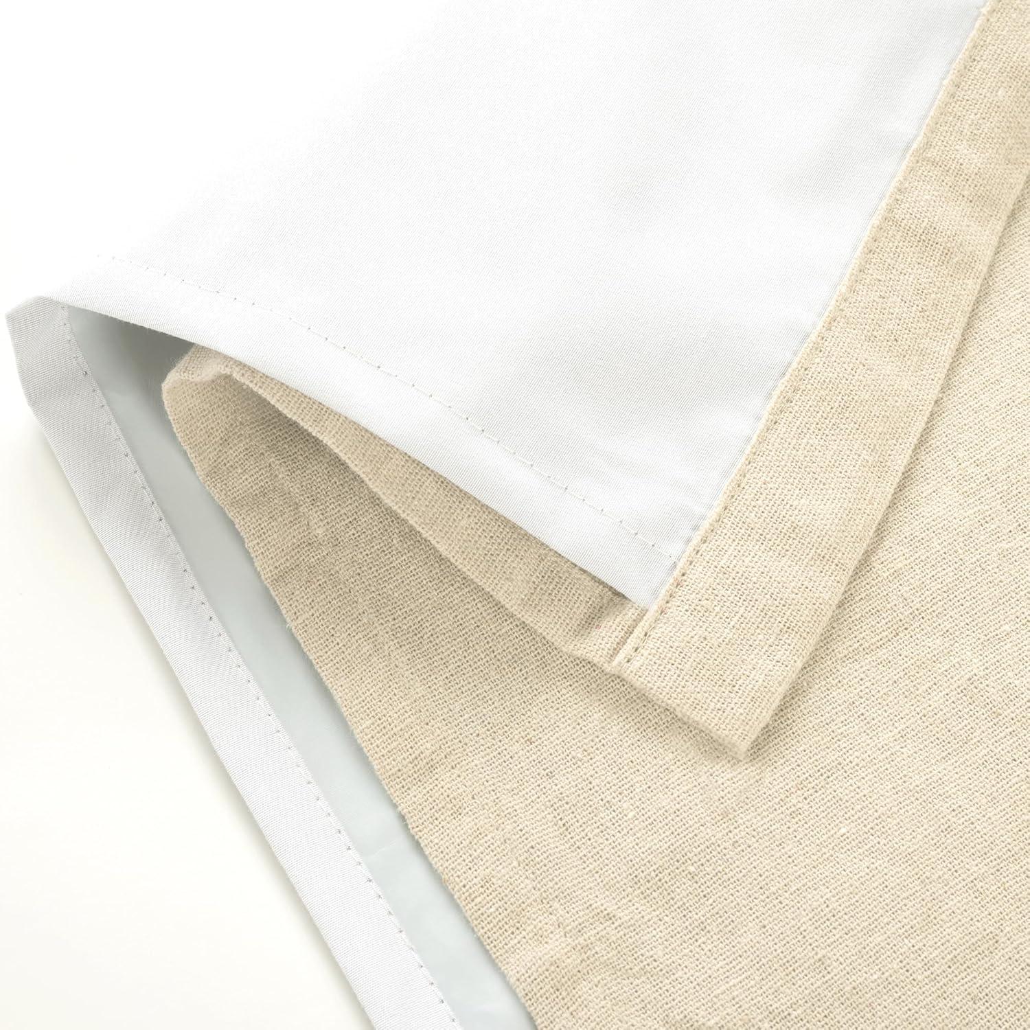 Lush Decor Linen Button Cotton Blend Blackout Thermal Rod Pocket Single Curtain Panel & Reviews | Wayfair