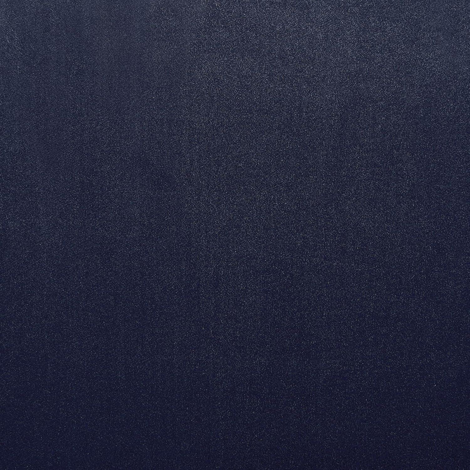 Set of 2 (84"x54") Velvet Back Tab Light Filtering Window Curtain Panels Navy - Exclusive Home: Polyester, OEKO-TEX Certified