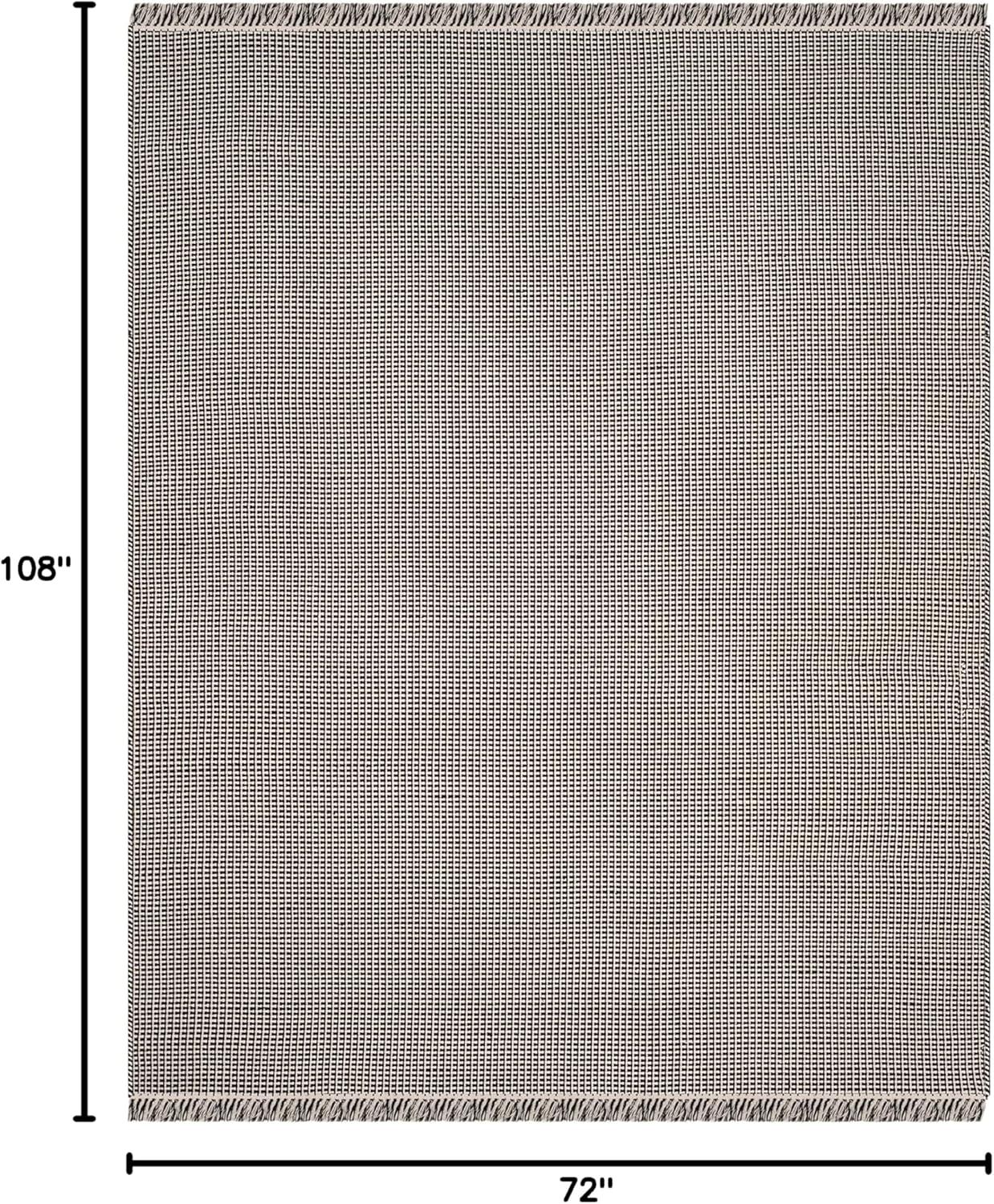 Montauk MTK340 Hand Woven Indoor Area Rug - Ivory/Navy - 6'x9' - Safavieh