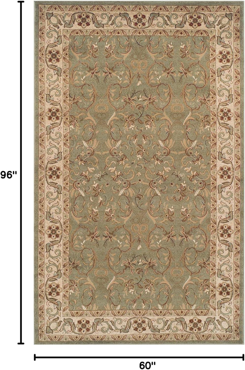 Heritage Traditional Floral Scroll Vines Indoor Or Area Rug