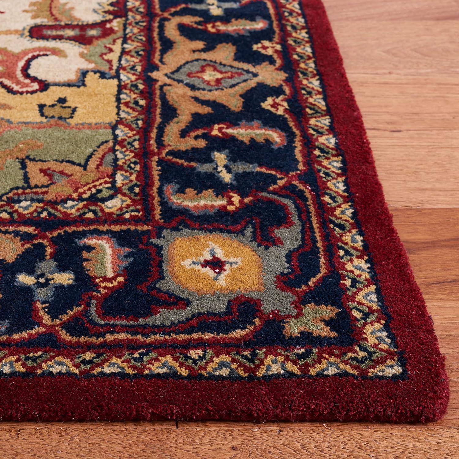 Heritage HG625 Handmade Area Rug - 6'x6' - Red - Safavieh