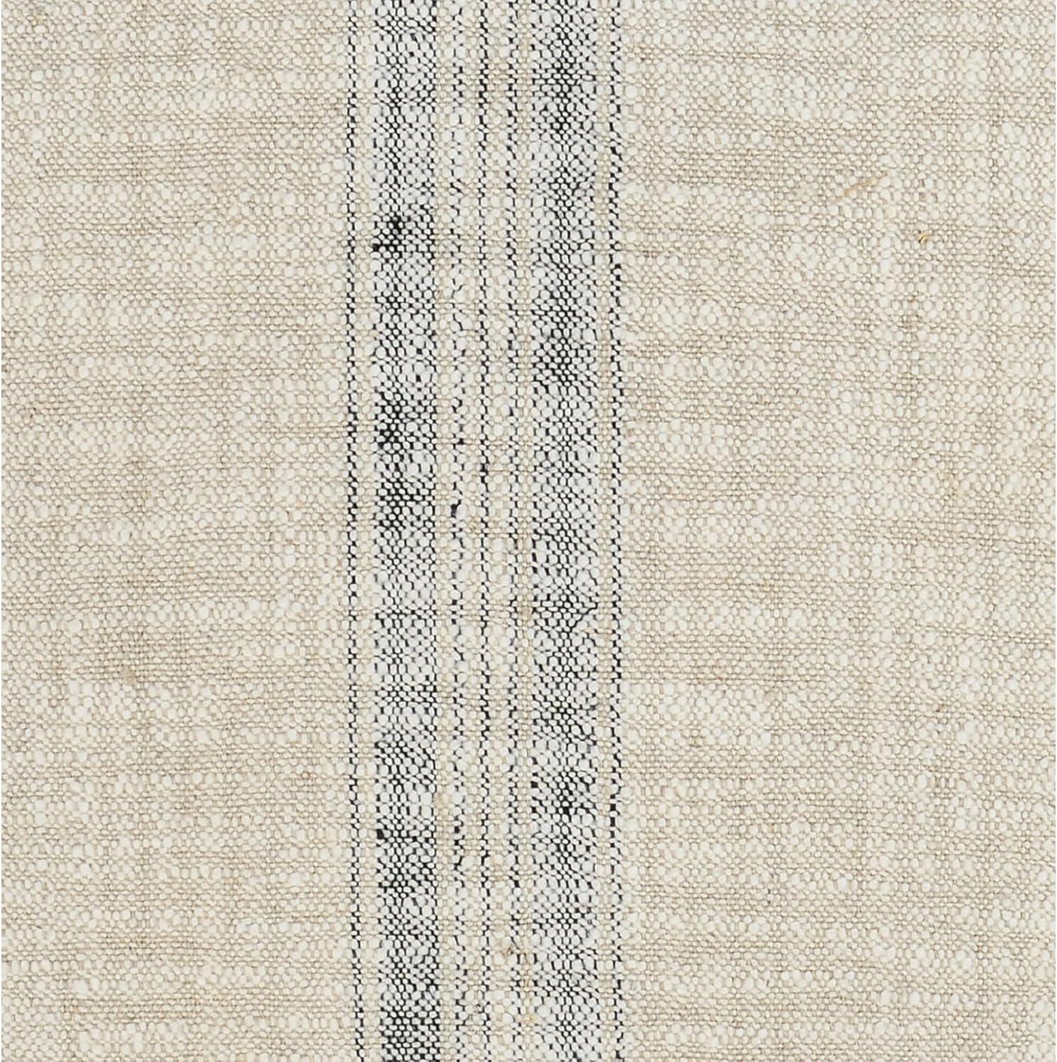 Lamina Pillow - Natural and Black / 22" x 22"