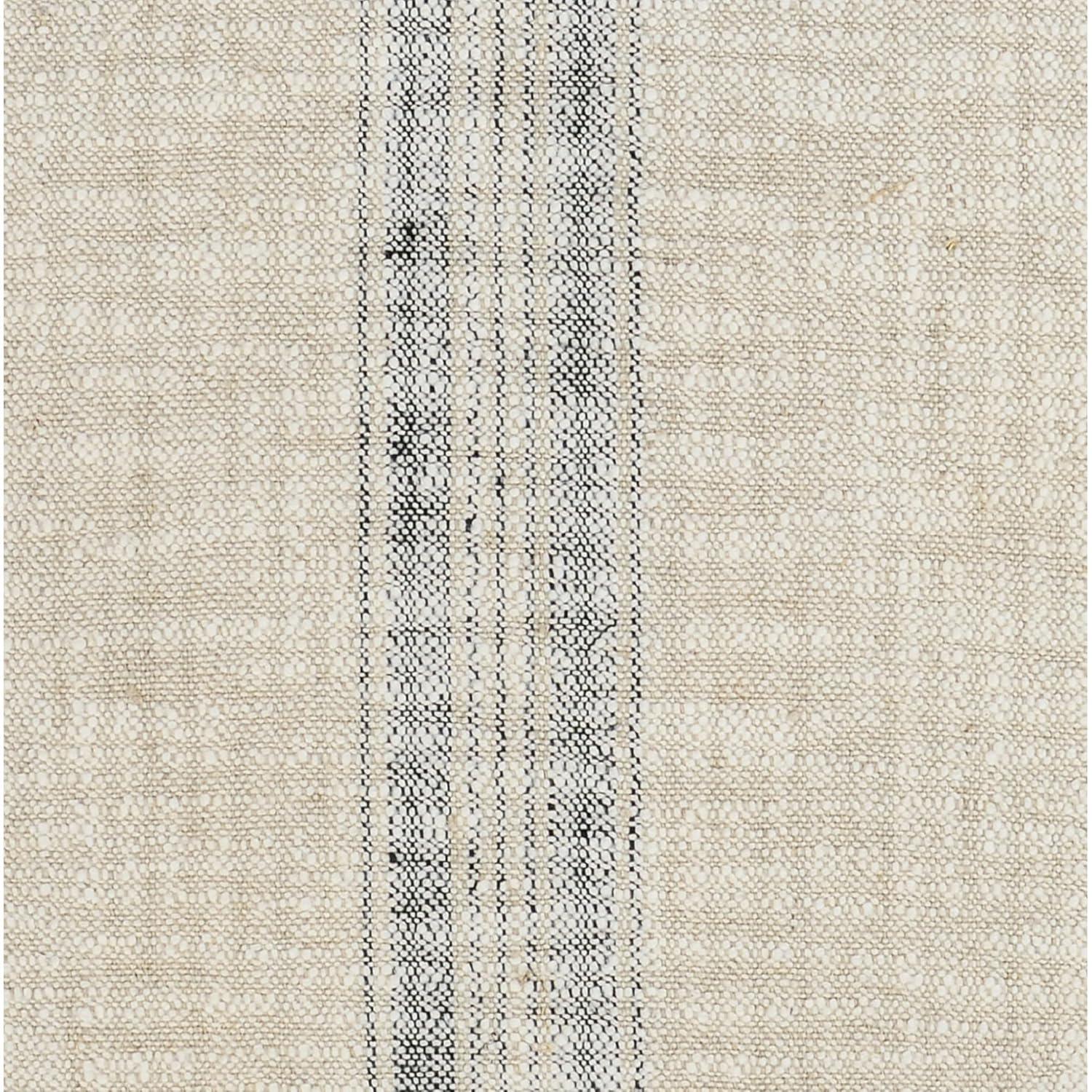 Lamina Pillow - Natural and Black / 22" x 22"