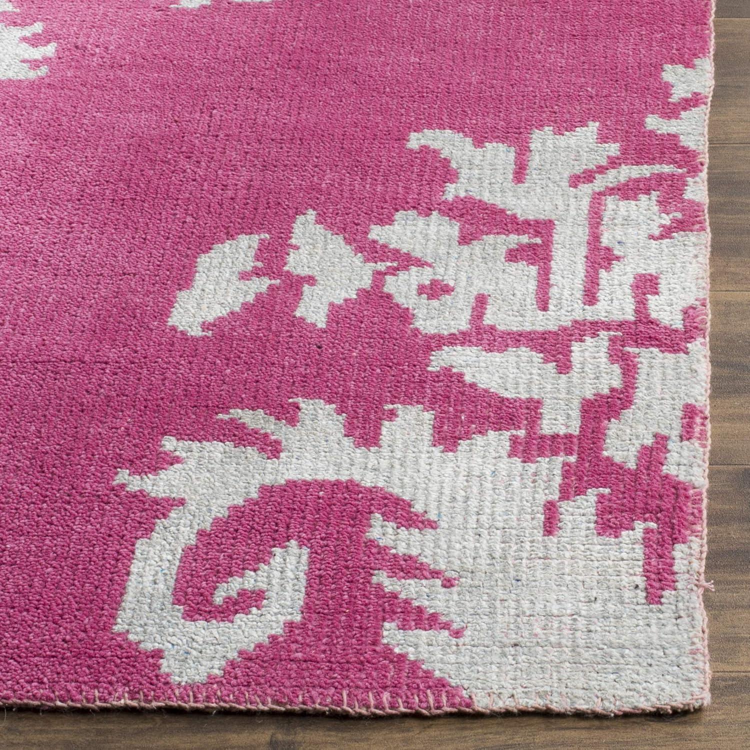 Stone Wash STW235 Hand Knotted Area Rug - Fuchsia - 8'x10' - Safavieh.