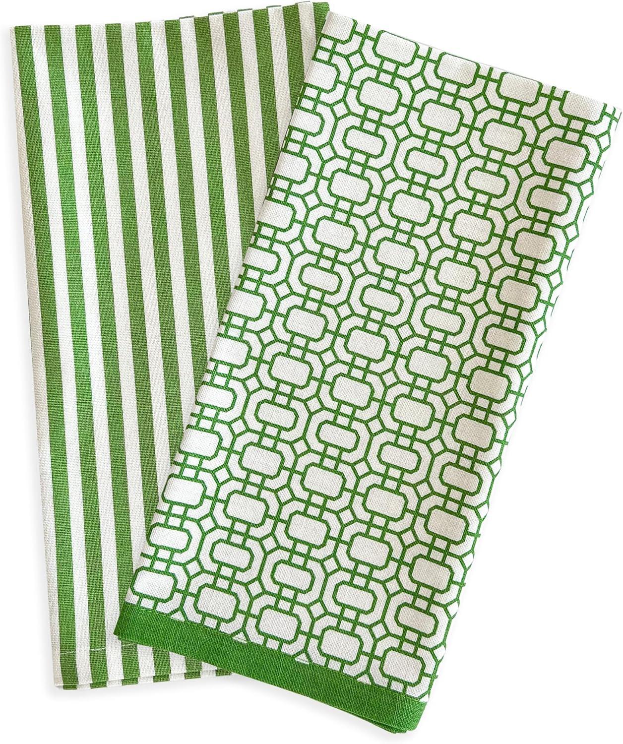 Caskata Newport Stripe Tea Towel Kitchen Towel (Set of 2)