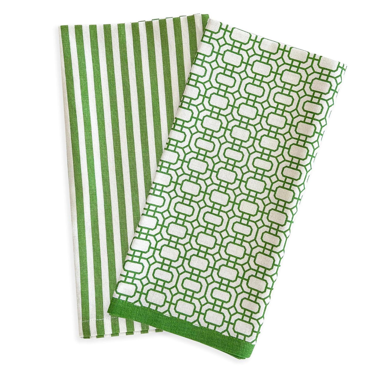 Caskata Newport Stripe Tea Towel Kitchen Towel (Set of 2)