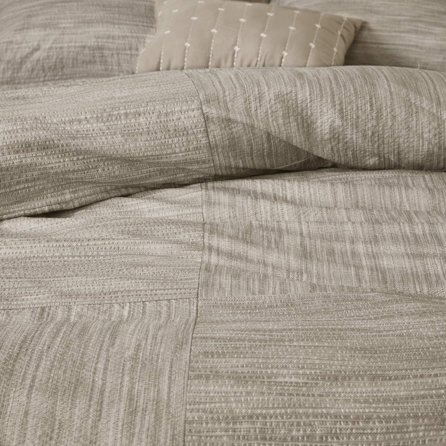 Madison Park Walter 7 Piece Printed Weave Seersucker Comforter Set