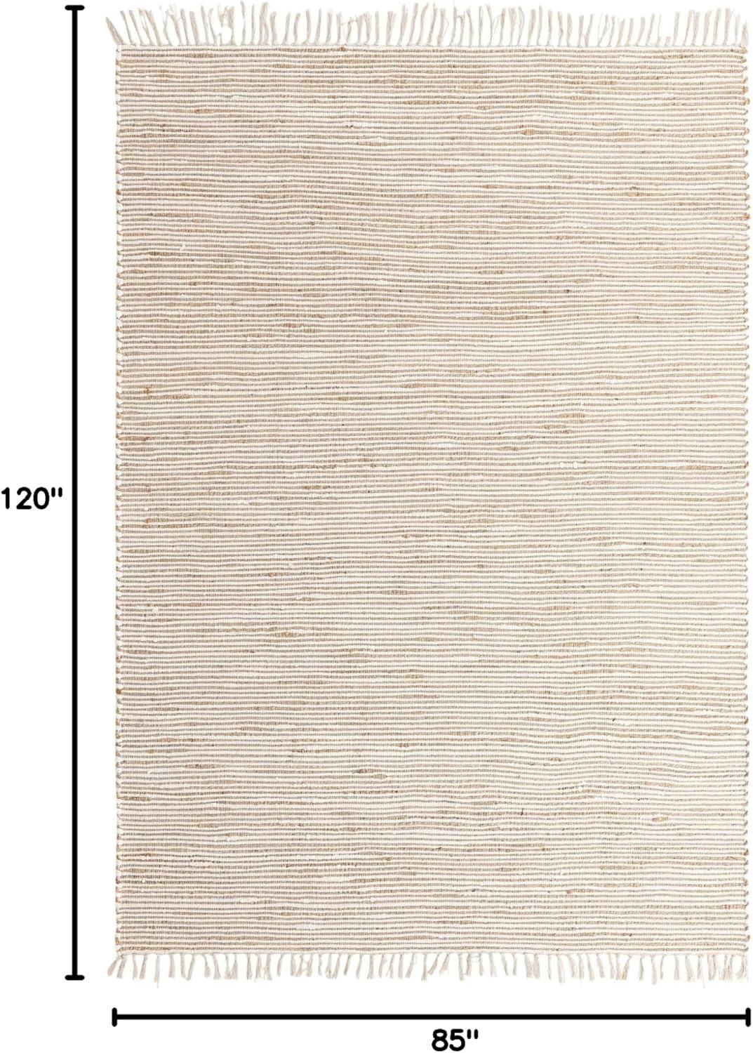 Unique Loom 7' 1 x 10' 0 Chindi Jute Rectangle Area Rug