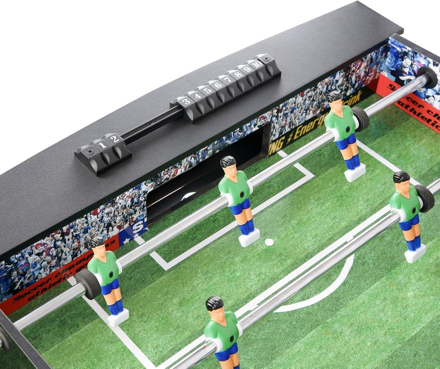 Hathaway Playoff 4-Foot Foosball Table, with Analog Scoring and Leg Levelers