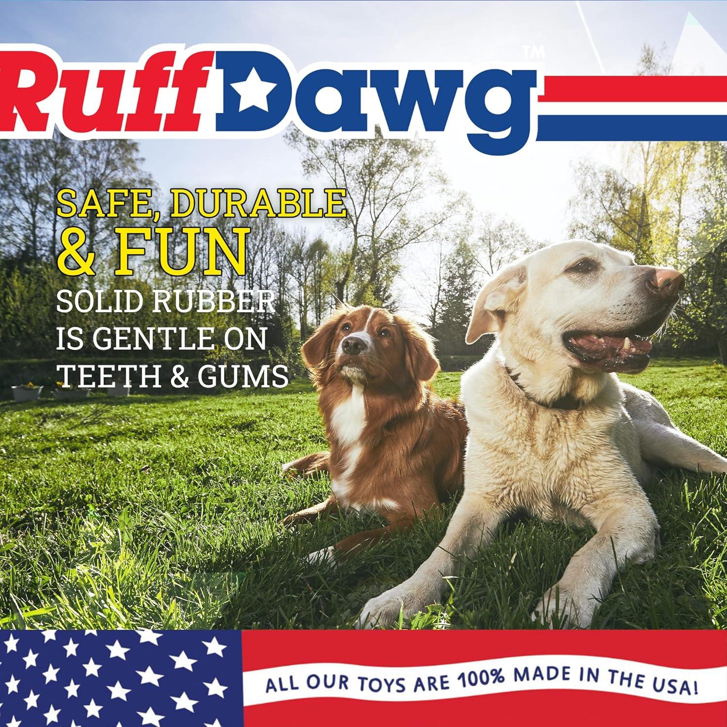 Ruff Dawg Crinkit Rubber Indestructible Retrieving Dog Toy for Water Bottles, Color Varies