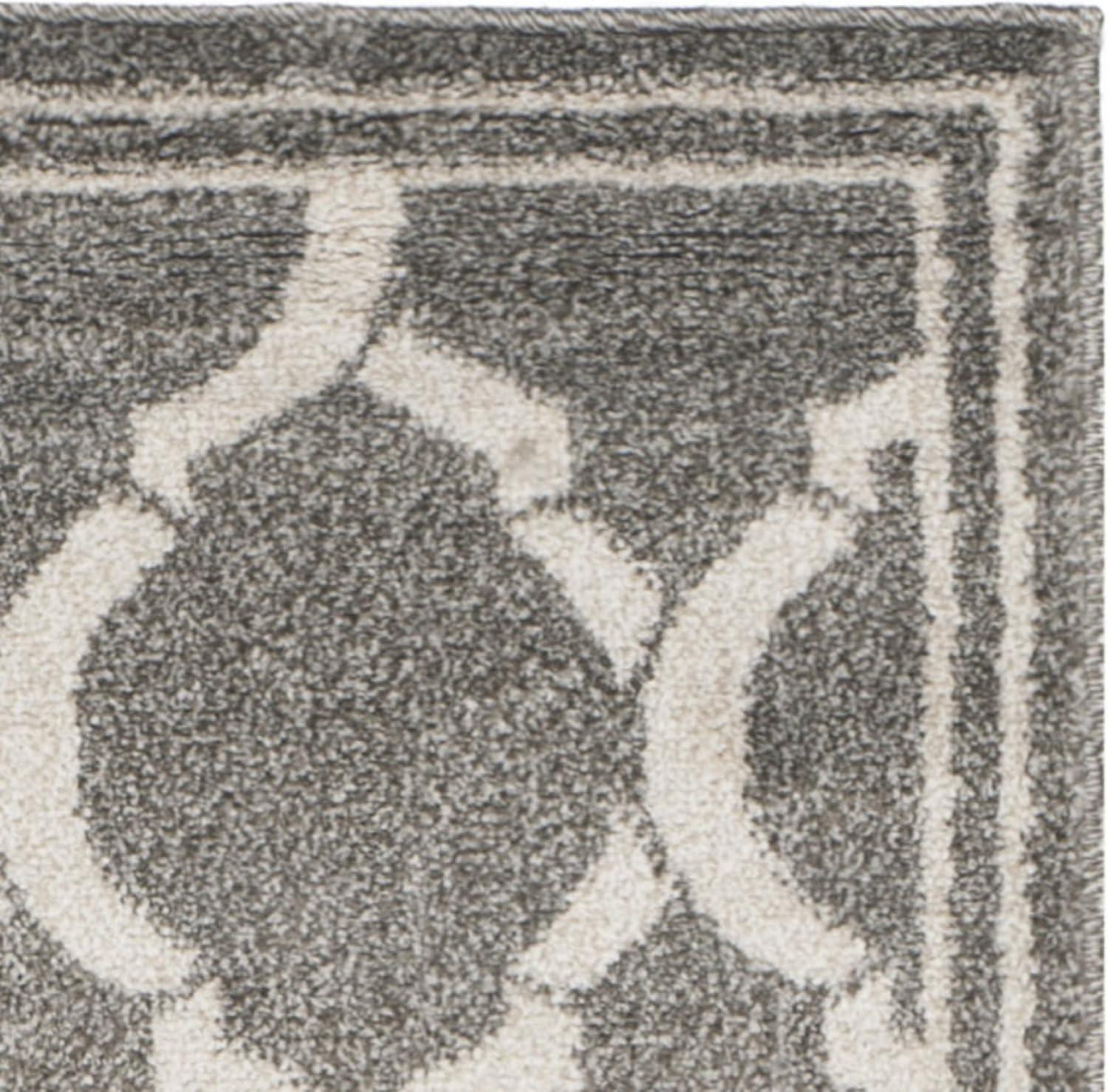 Amherst AMT415 Power Loomed Indoor Runner Rug - Dark Grey/Beige - 2'3"x9' - Safavieh