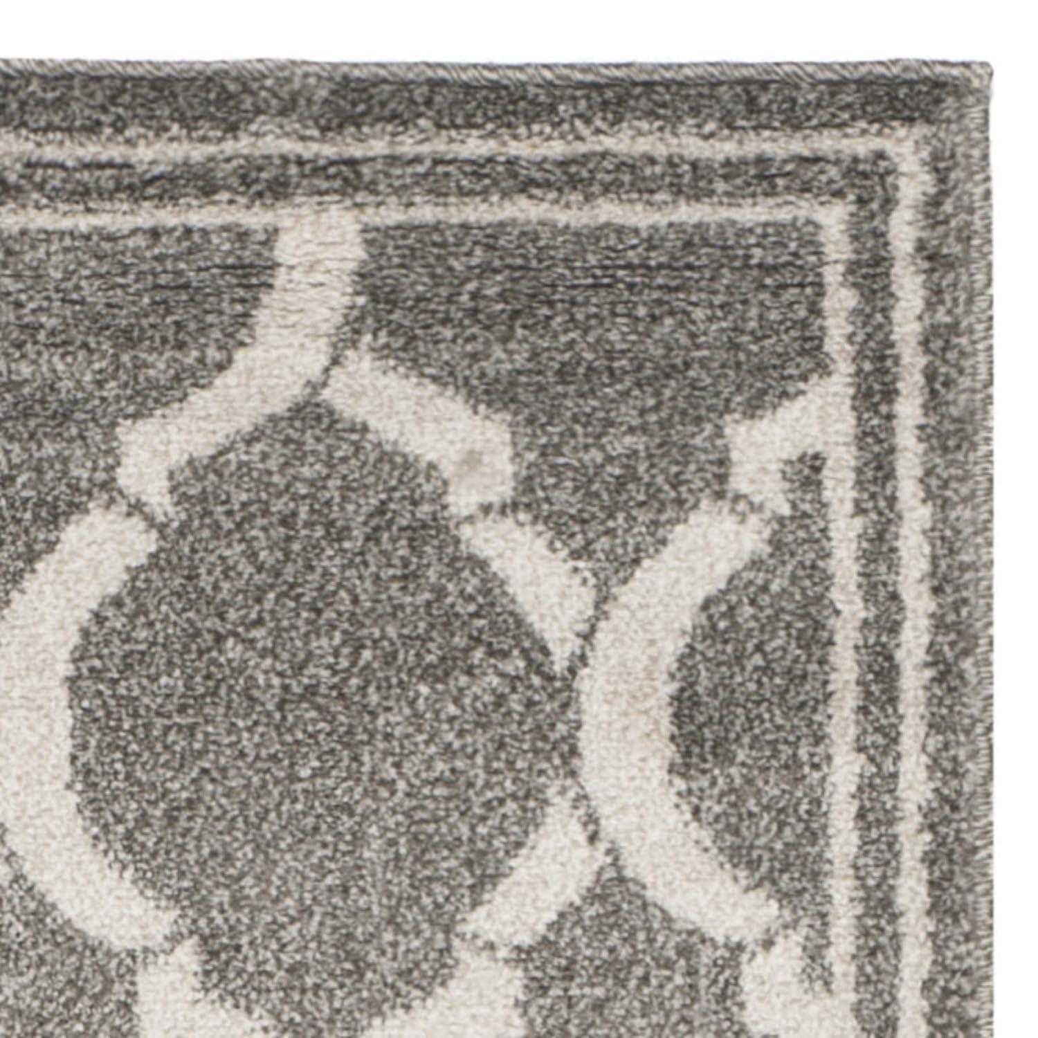 Amherst AMT415 Power Loomed Indoor Runner Rug - Dark Grey/Beige - 2'3"x9' - Safavieh