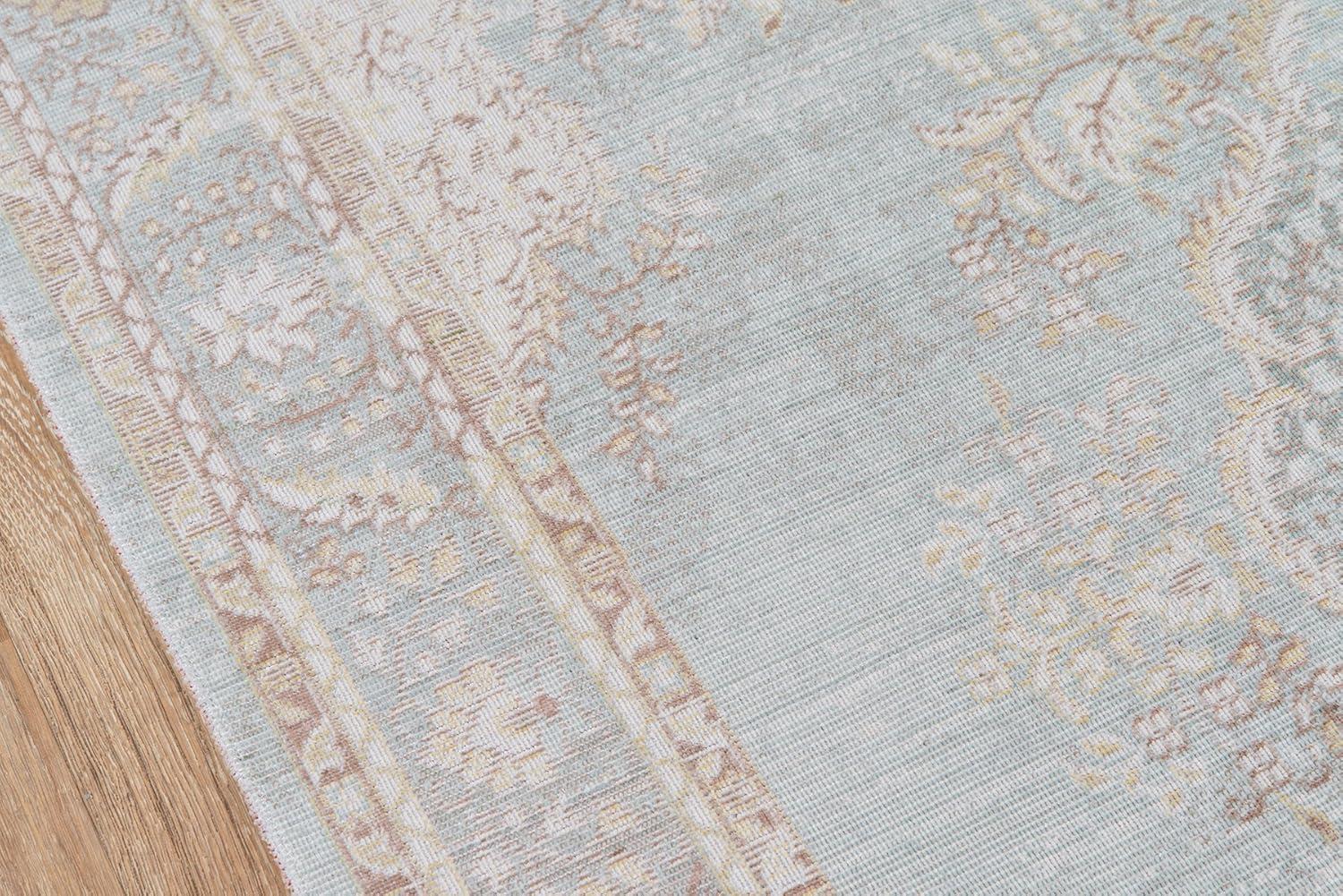 Isabella Charli Braided Blue Synthetic Rectangular Rug - 2' x 3'