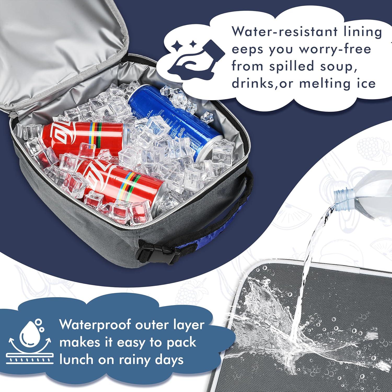 Tirrinia Tirrinia Small Insulated Lunch Bag, Mini Cooler Lunch Box, Lunch Tote