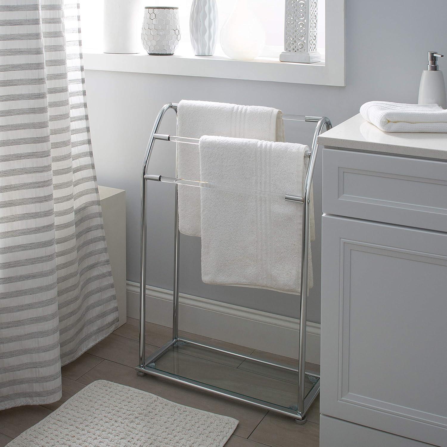 Acrylic 3 Freestanding Towel Stand