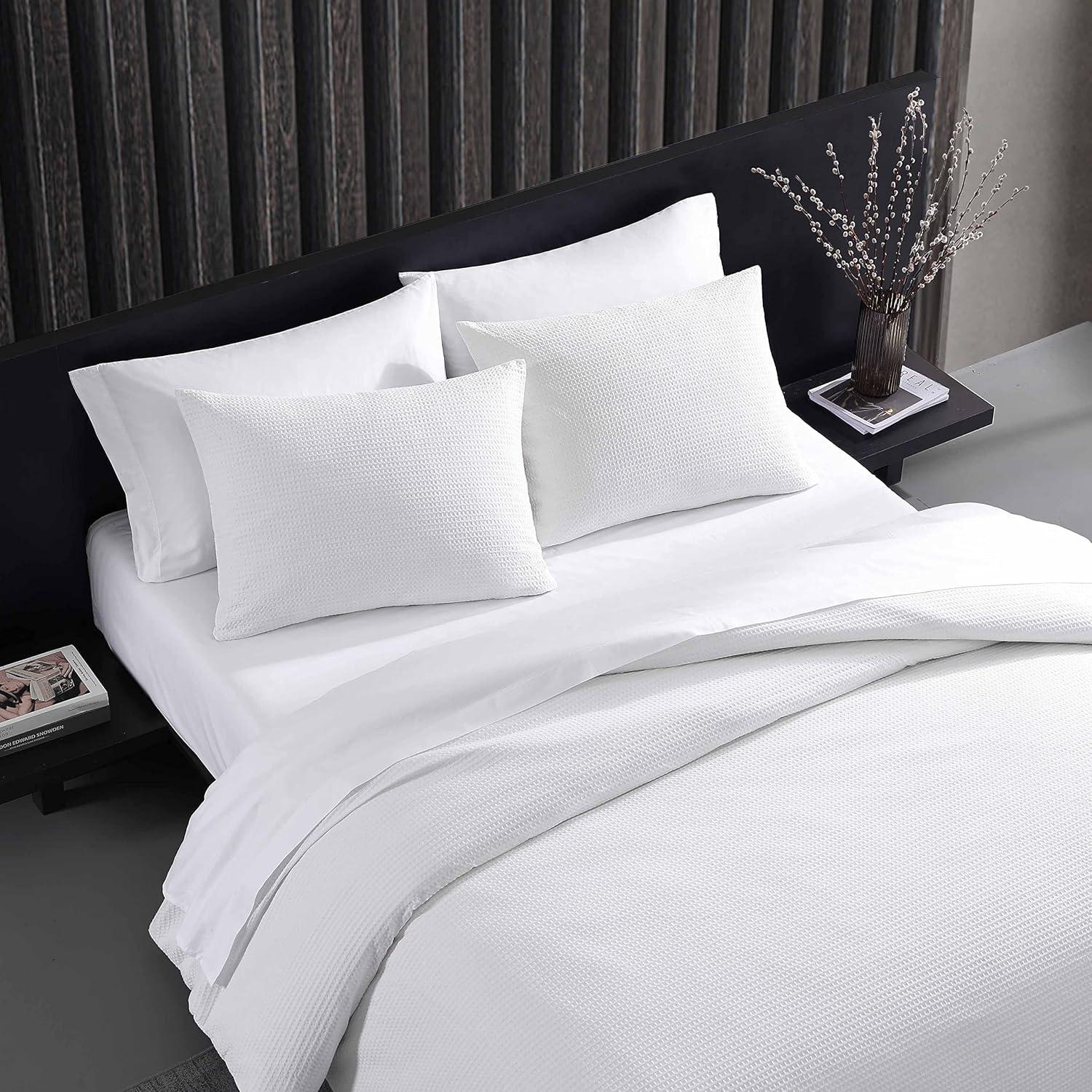 Vera Wang  Waffle Pique Duvet Cover Set