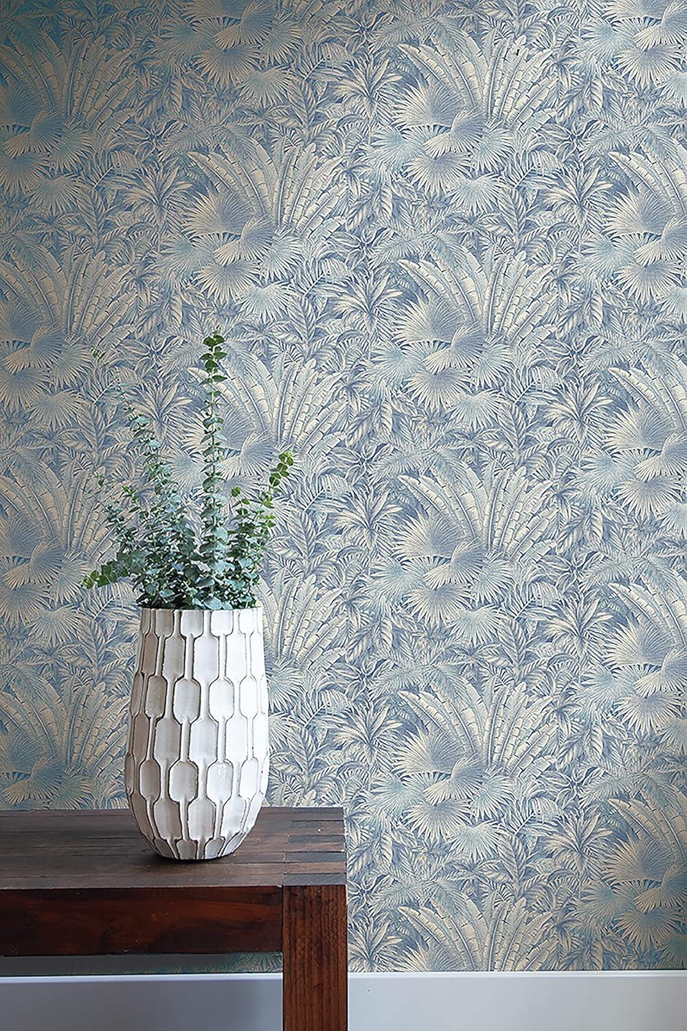 Tommy Bahama Bahamian Breeze Palm 18' L x 20.5" W Peel & Stick Wallpaper Roll
