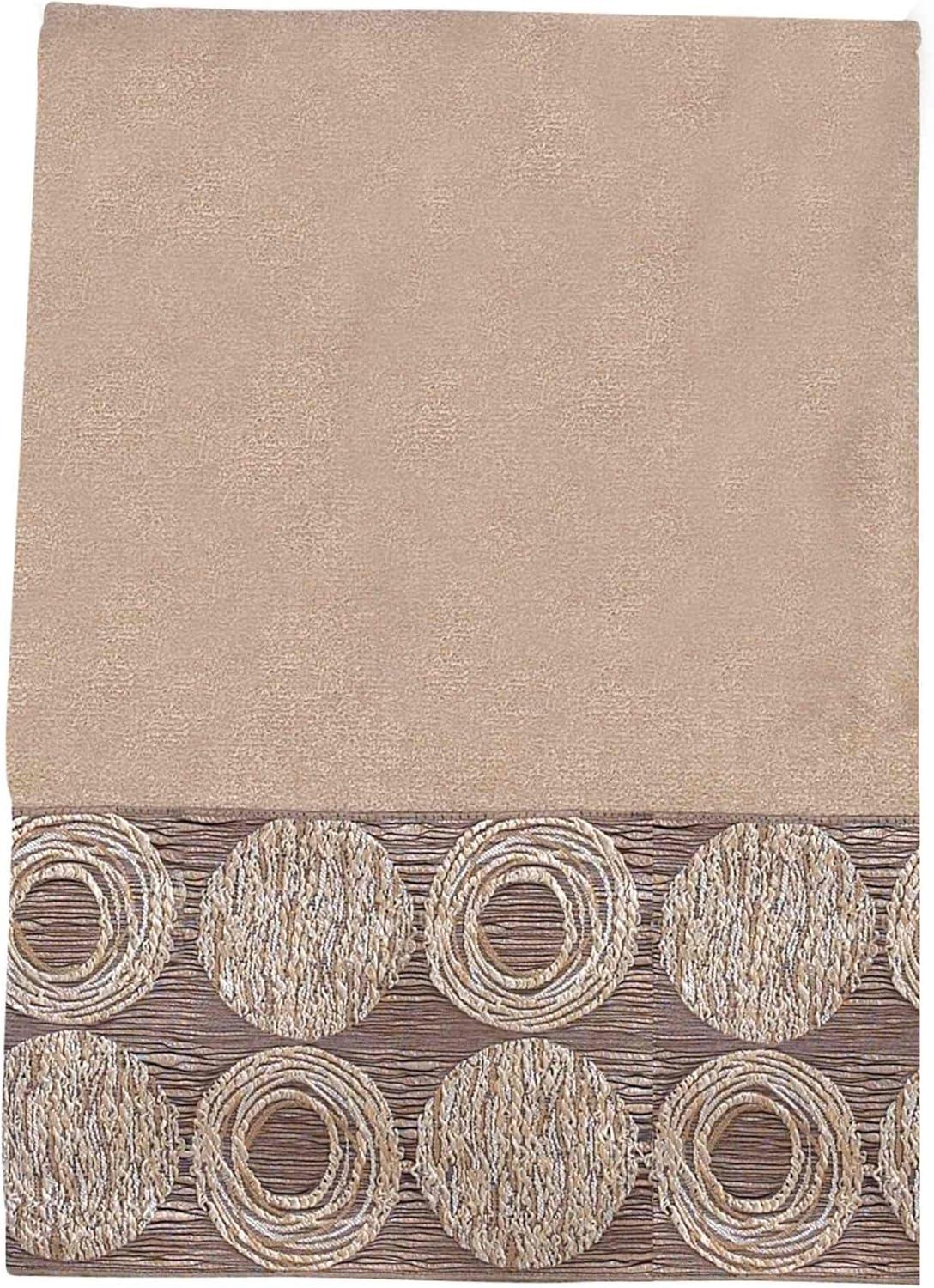 Linen 27 x 50 Cotton Bath Towel with Metallic Border