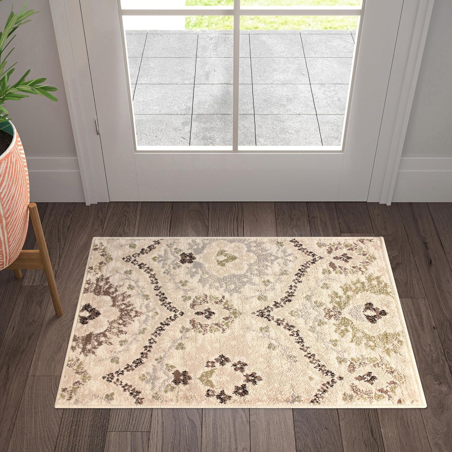Superior Augusta Oriental Indoor Area Runner, 2' x 11', Beige-Brown