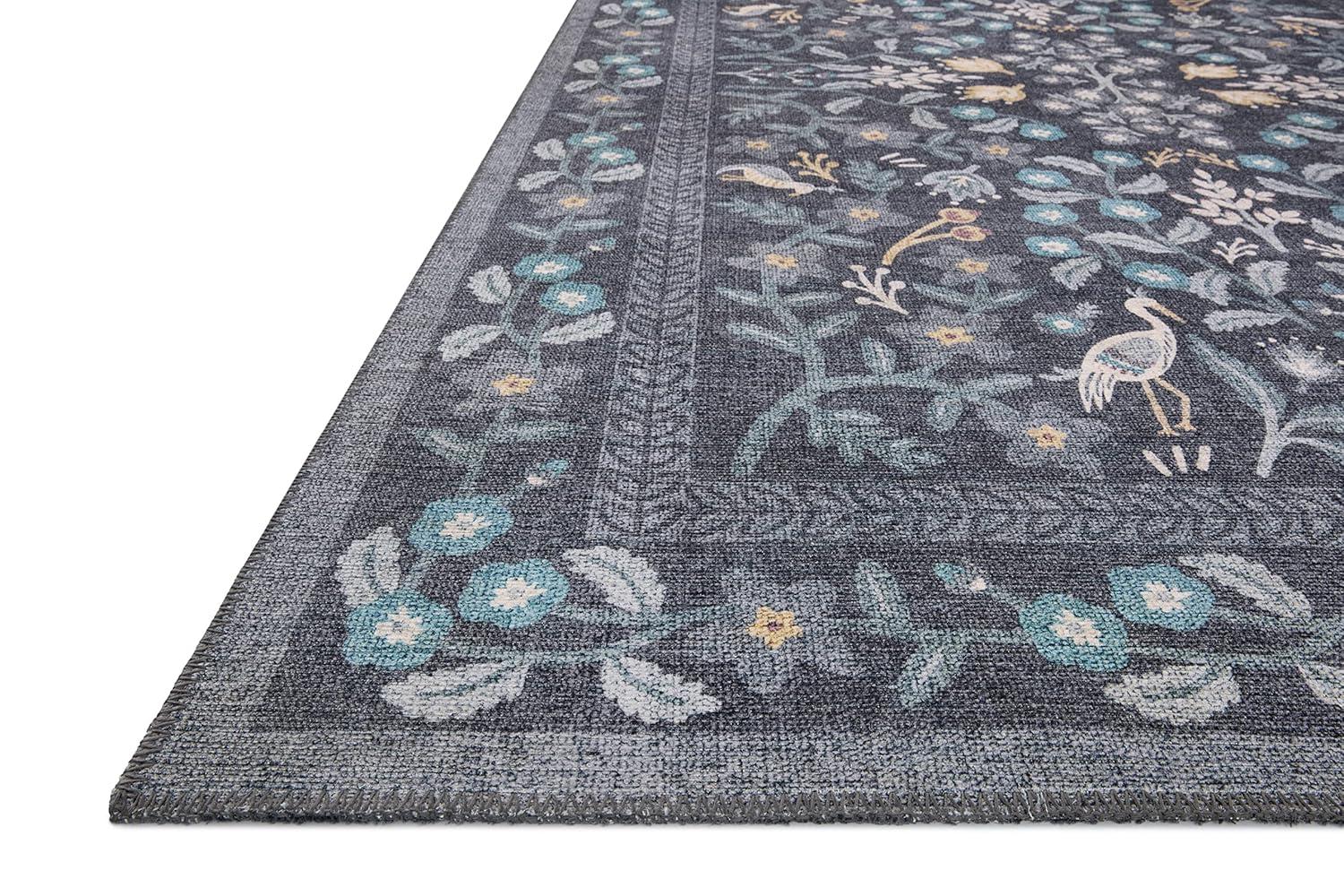 Rifle Paper Co. x Loloi Maison Nightingale Black Rug