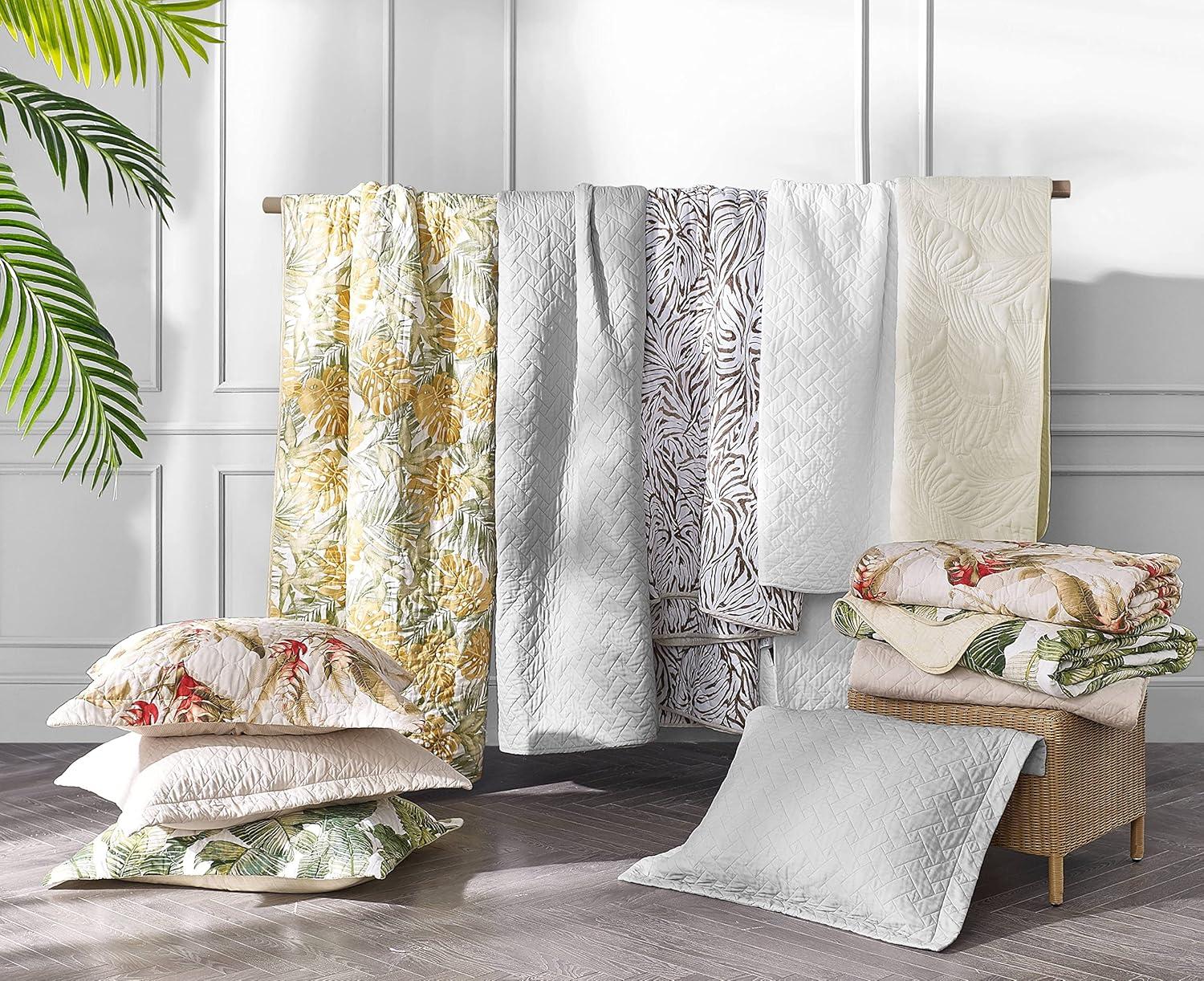 Tommy Bahama Home Tommy Bahama Raffia Solid Cotton Reversible Quilt Set
